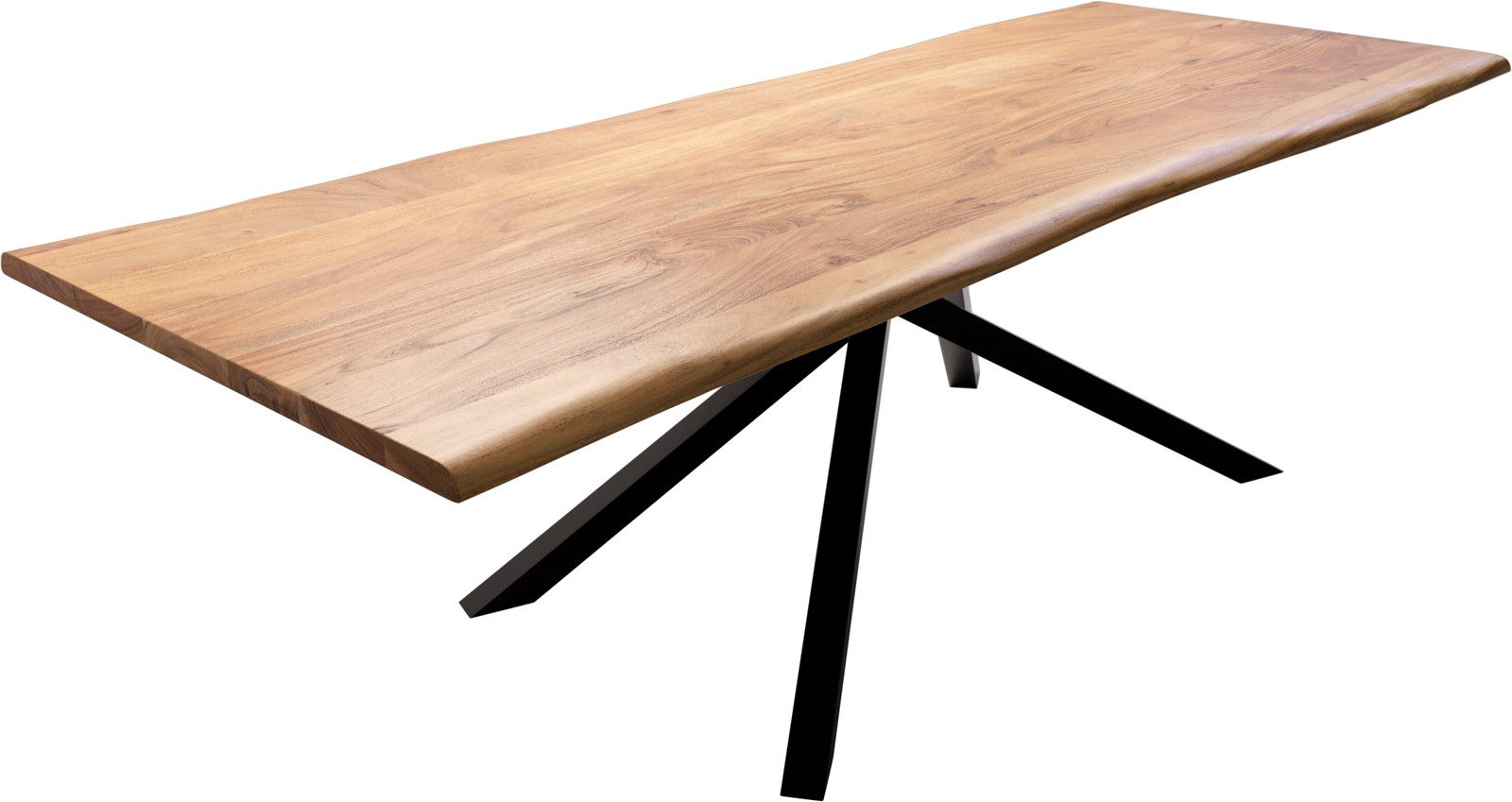 DELIFE Esstisch Edge, Akazie Natur 260x100 günstig online kaufen