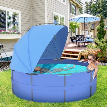 Outsunny Poolüberdachung Pool Sonnenschutzdach, Personen: 0 (Sonnensegel, 1 tlg., Whirlpool Überdachung), für 3 m Pool