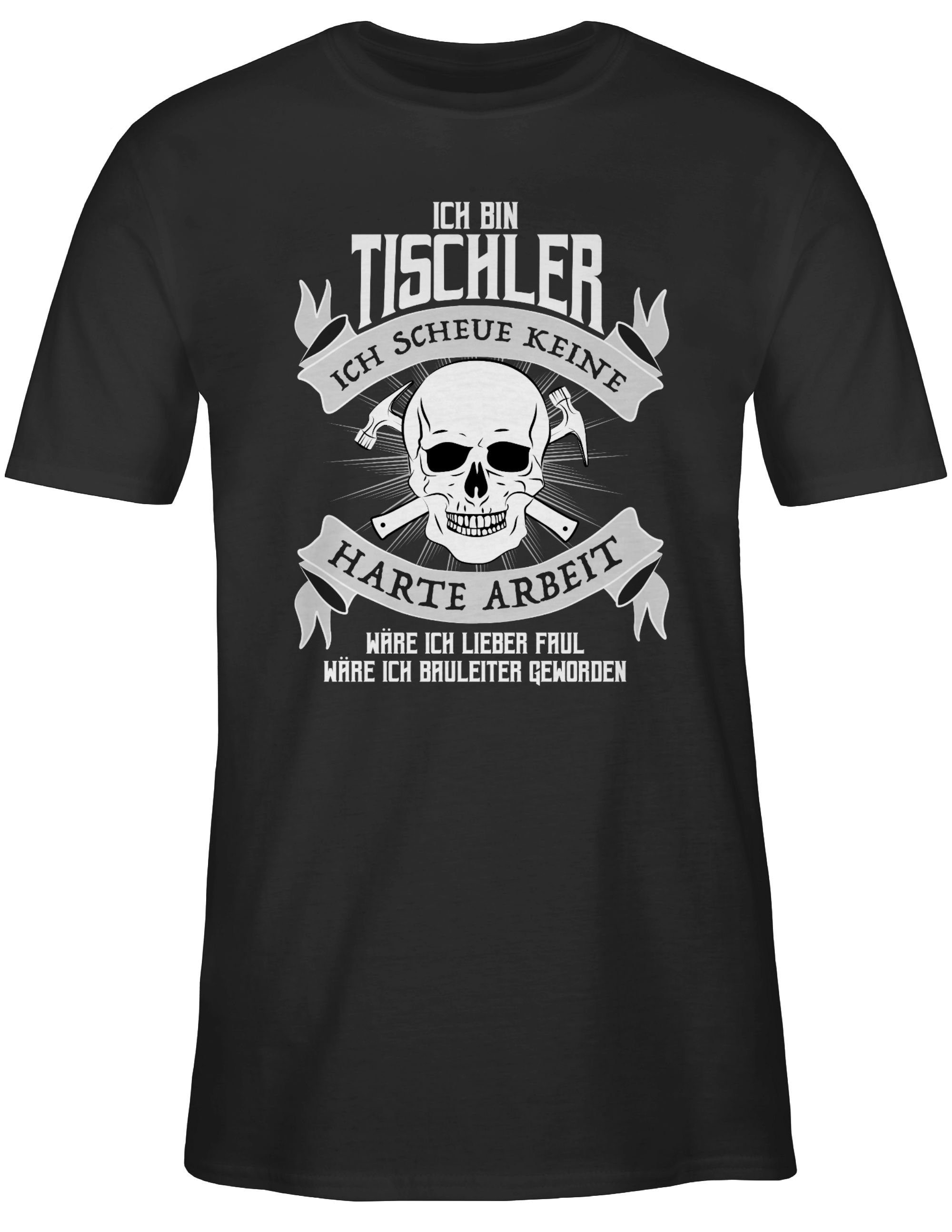 bin Tischler Ich Handwerker Geschenke Shirtracer 02 Schwarz T-Shirt