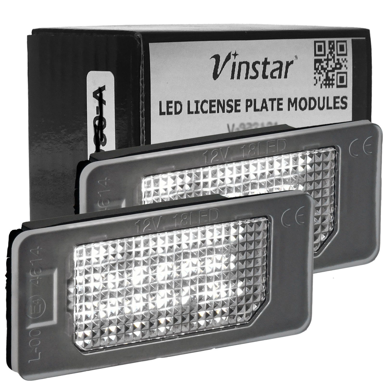 Vinstar KFZ-Ersatzleuchte LED Kennzeichenbeleuchtung E-geprüft für AUDI, AUDI A1 8X A4 8K A5 8T A6 C7 A7 4G TT 8J Q5