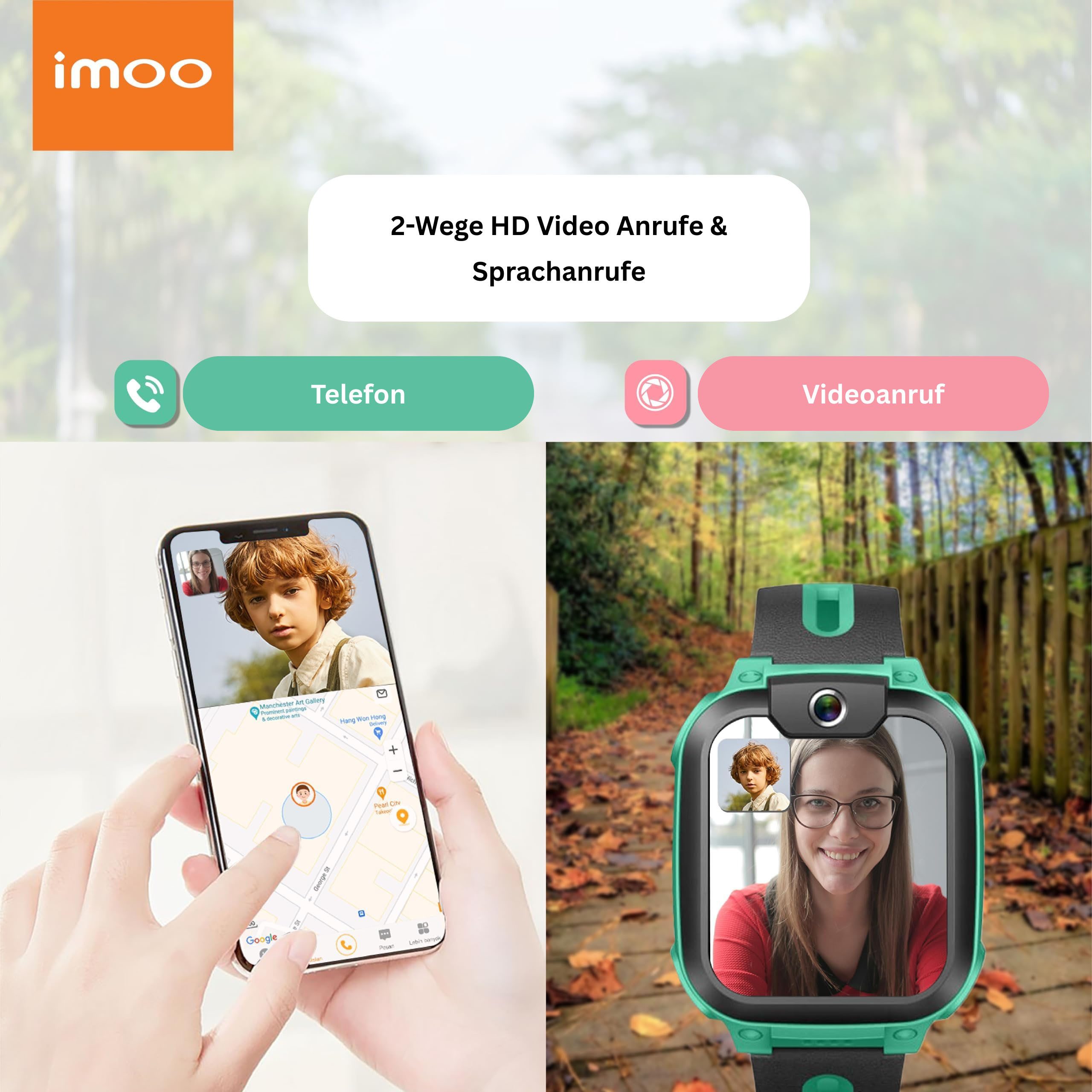 imoo Watch Phone Z1 Kinder Smartwatch (3,3 cm/1,3 Zoll, Mocor OS)