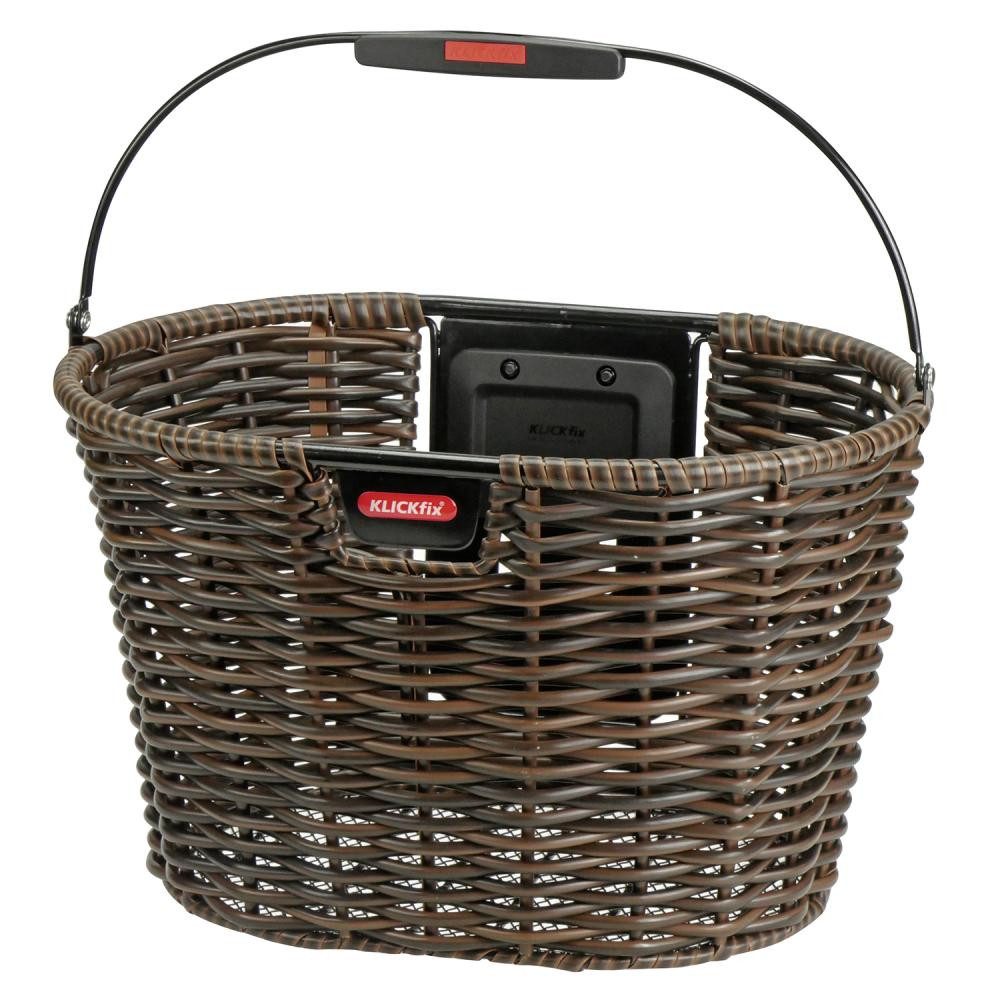 KlickFix Fahrradkorb KLICKfix Vorderradkorb Structura oval ohne Adapter 24x39x28 cm