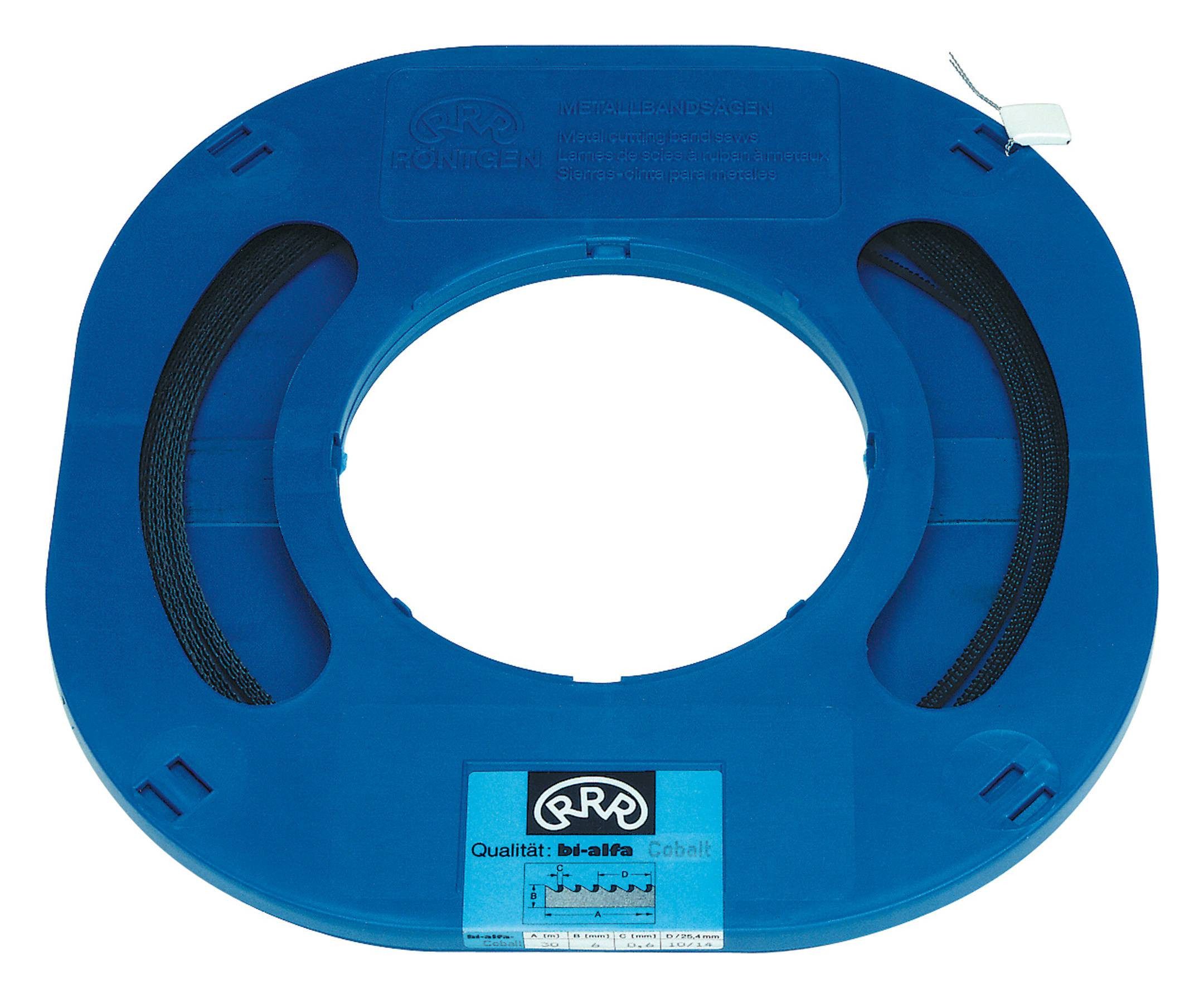Röntgen Bandsägeblatt, Sägebandrolle Bimetall 15M 6 x 0,9 mm 10 Zähne / Zoll