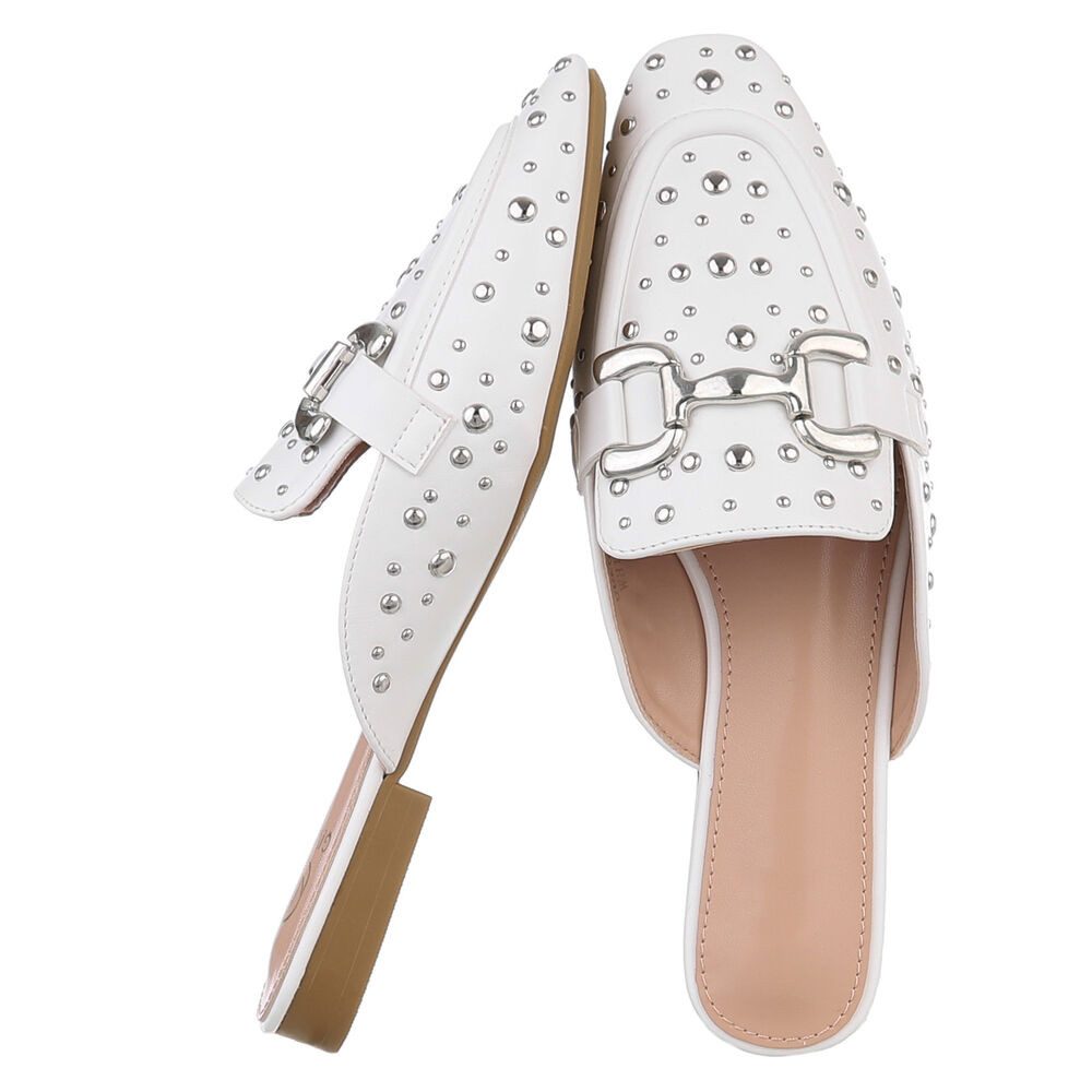 Ital-Design Damen Mules Freizeit Pantolette (88930214) Blockabsatz Pantolet günstig online kaufen