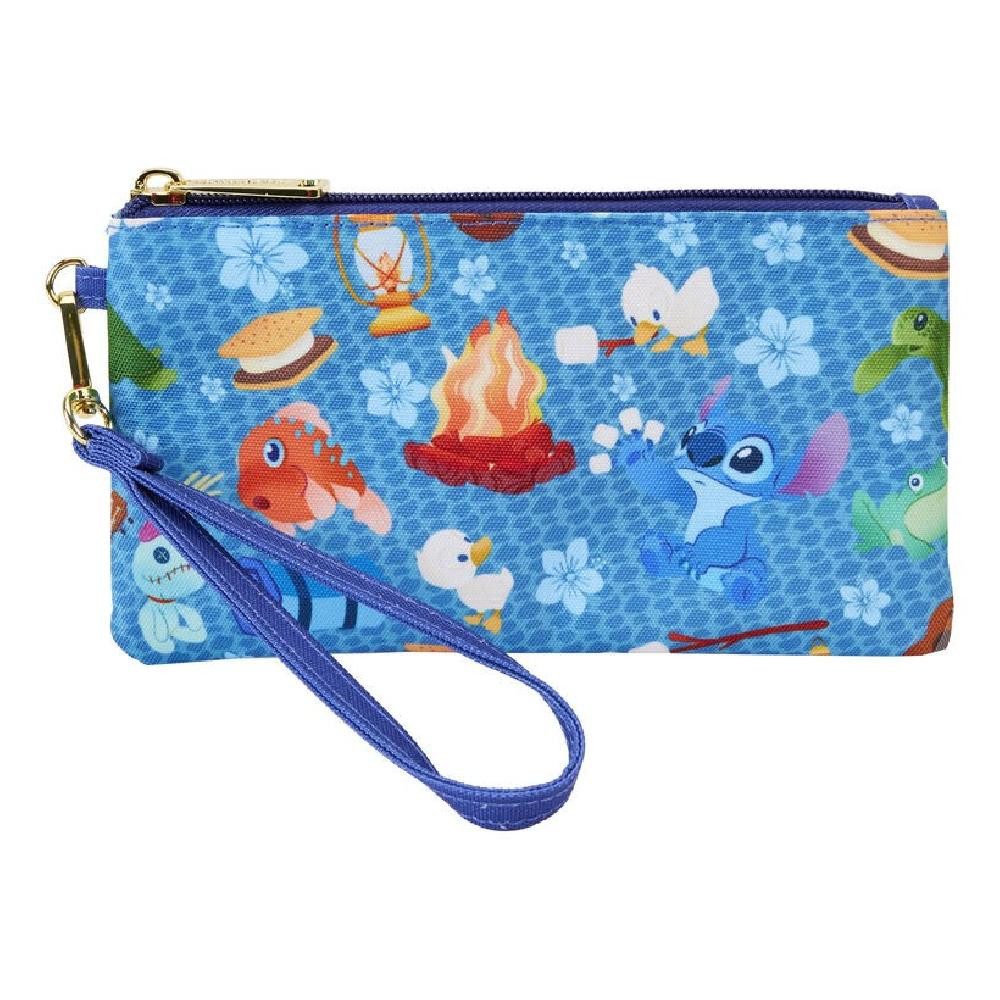 Loungefly Brieftasche Disney Stitch Camping Cuties zipper wrislet Brieftasche