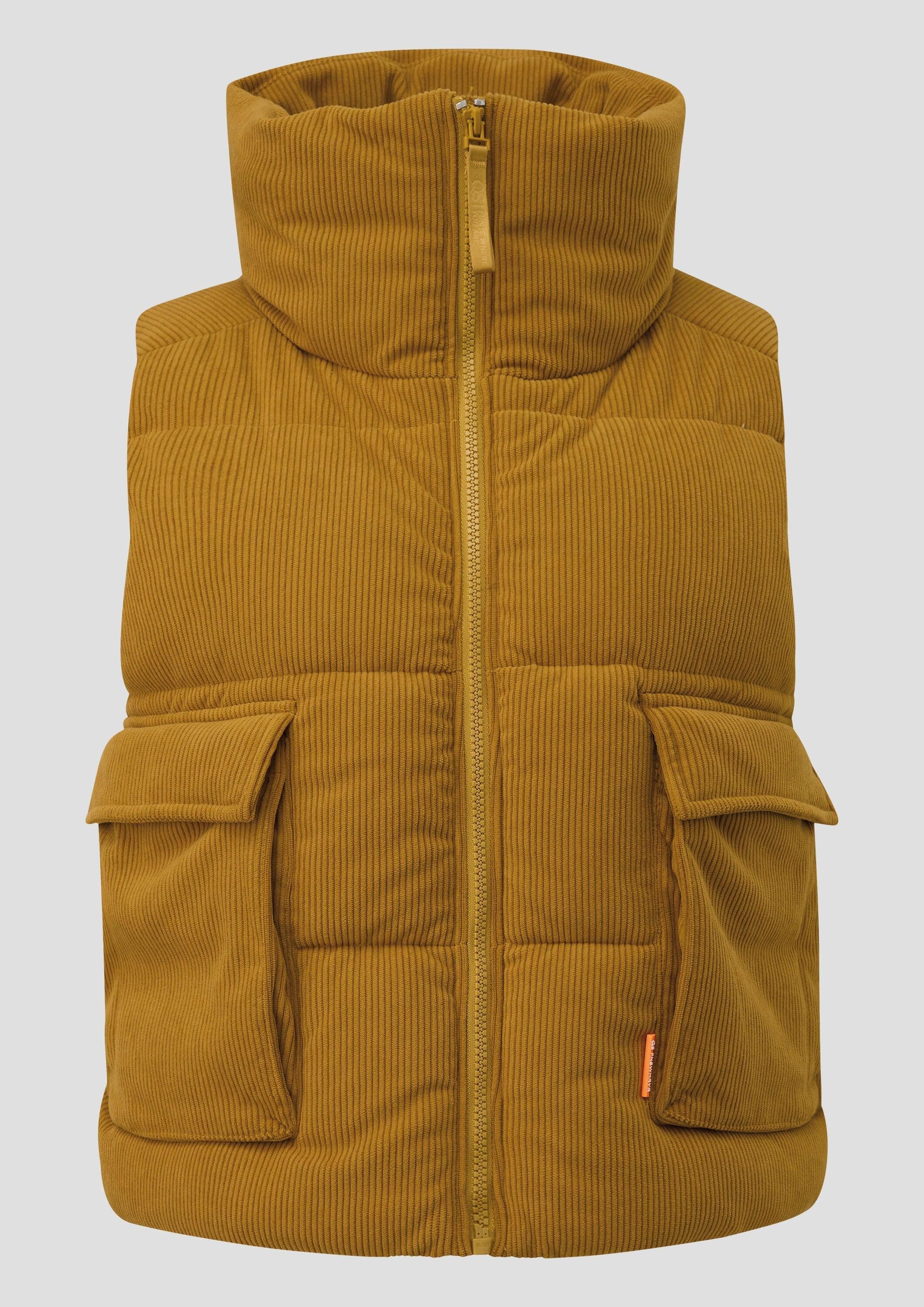 QS Outdoorjacke Outdoor-Weste Outdoor-Weste aus Cord