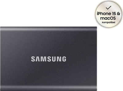 Samsung T7 SSD-Festplatte (2 TB) 1050 MB/S Lesegeschwindigkeit, 1000 MB/S Schreibgeschwindigkeit