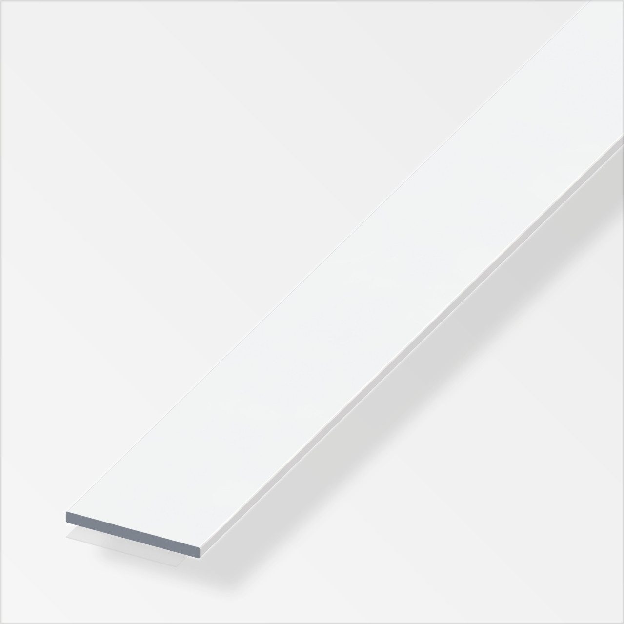 alfer Profil alfer Flachstange PVC 1 m x 50 × 3 mm weiß