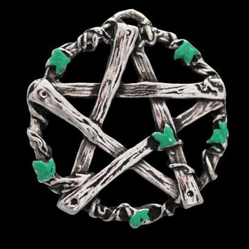 HOPLO Kettenanhänger Pentagramm Pan Anhänger Galraedia Gothic Mystic Schmuck +Kette Pentagr
