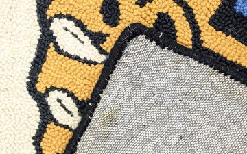 Wollteppich Kinderteppich Teppich handgetuftet beige, morgenland, rechteckig, Höhe: 15 mm, Spielteppich