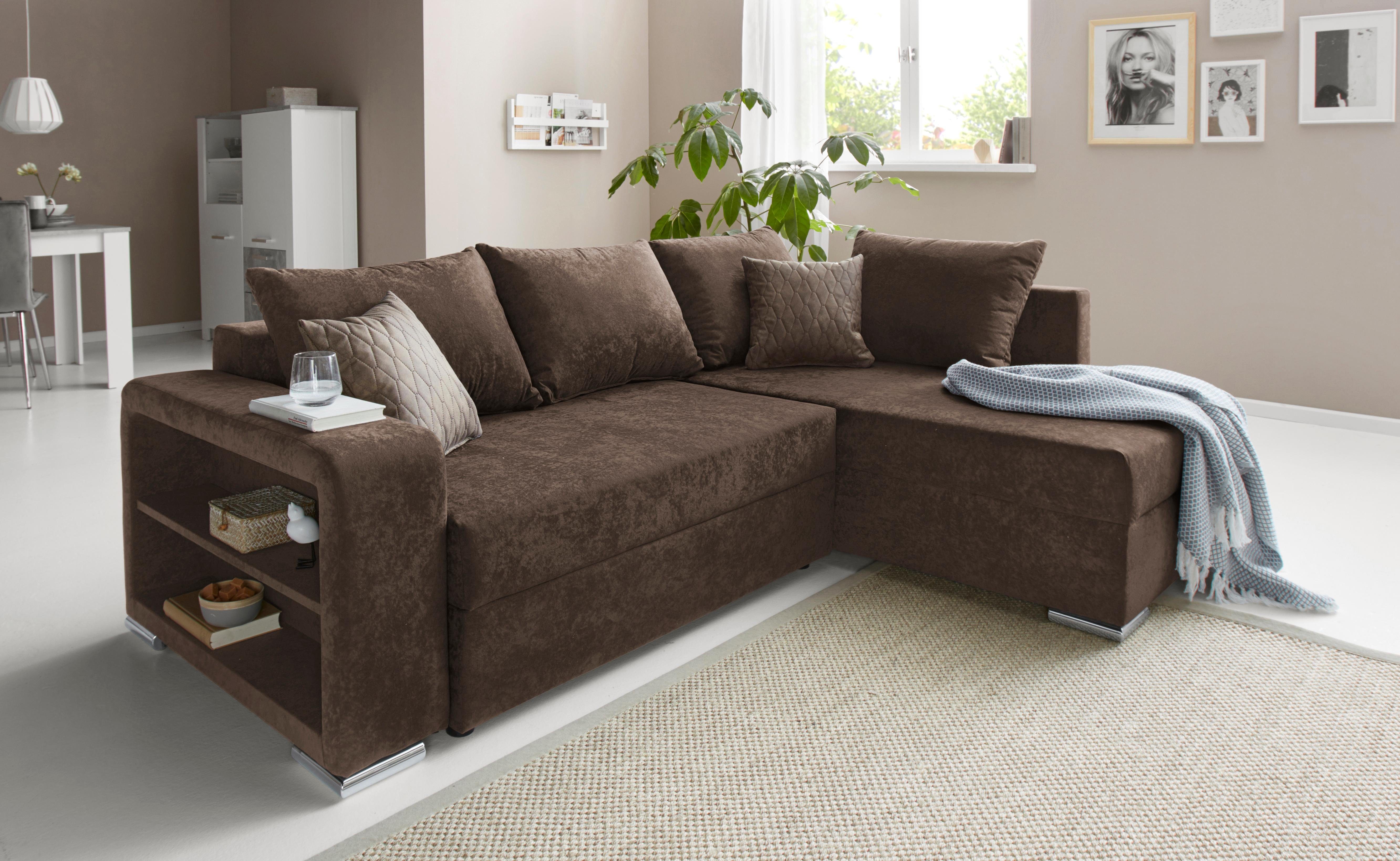 COLLECTION AB Ecksofa John L-Form, inklusive Bettfunktion und Bettkasten günstig online kaufen