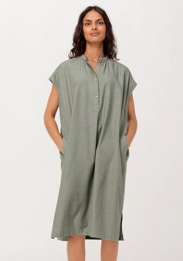 Hessnatur A-Linien-Kleid aus Bio-Baumwolle mit Leinen (1-tlg)