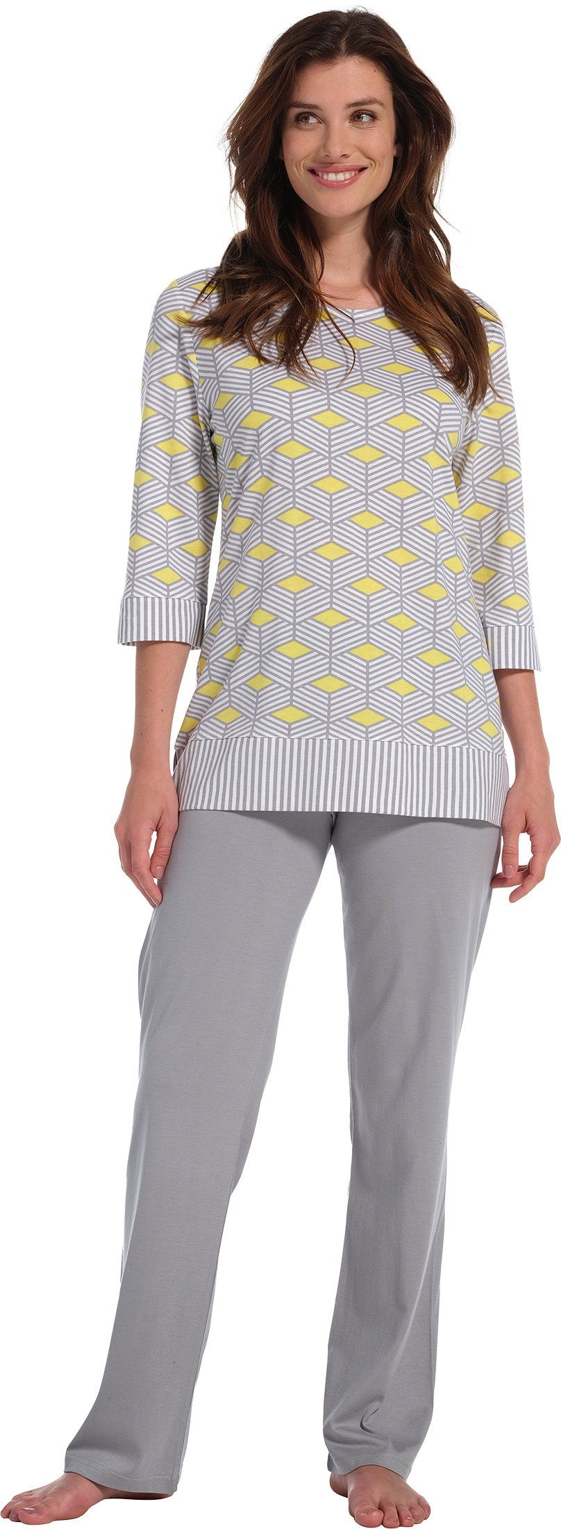 Pastunette Schlafanzug Damen Pyjama (2 tlg) Modisches Design