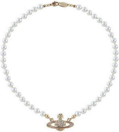 Einemgeld Perlenkette Damen Perlenkette, Gold Saturn Perlenkette Pearl Planet Necklace