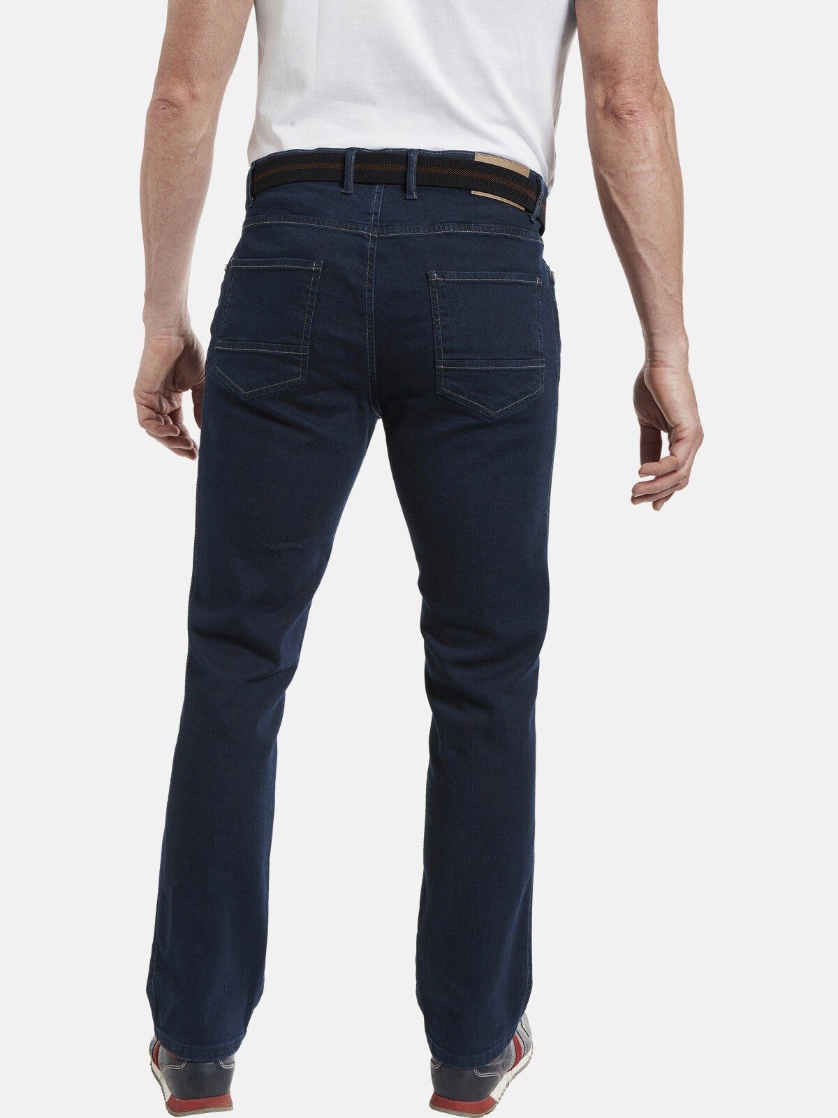Gürtel Jan Comfort-fit-Jeans mit dunkelblau JOEL Vanderstorm