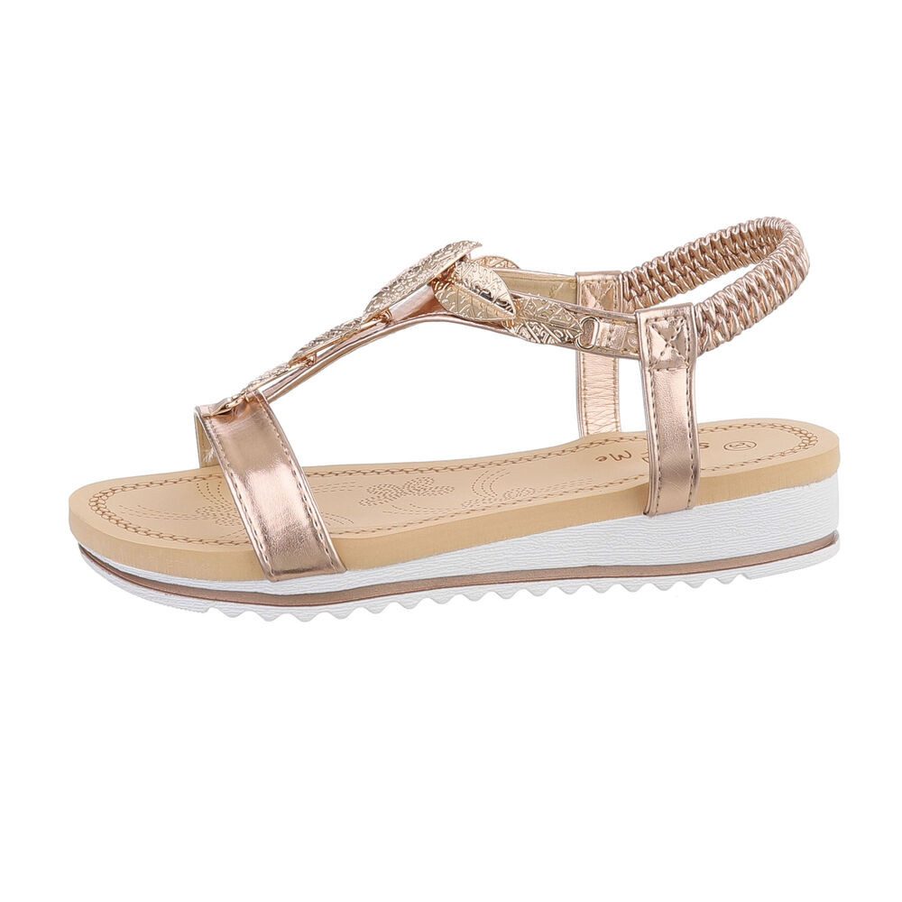 Ital-Design Damen Freizeit Riemchensandalette (86016908) Keilabsatz/Wedge K günstig online kaufen