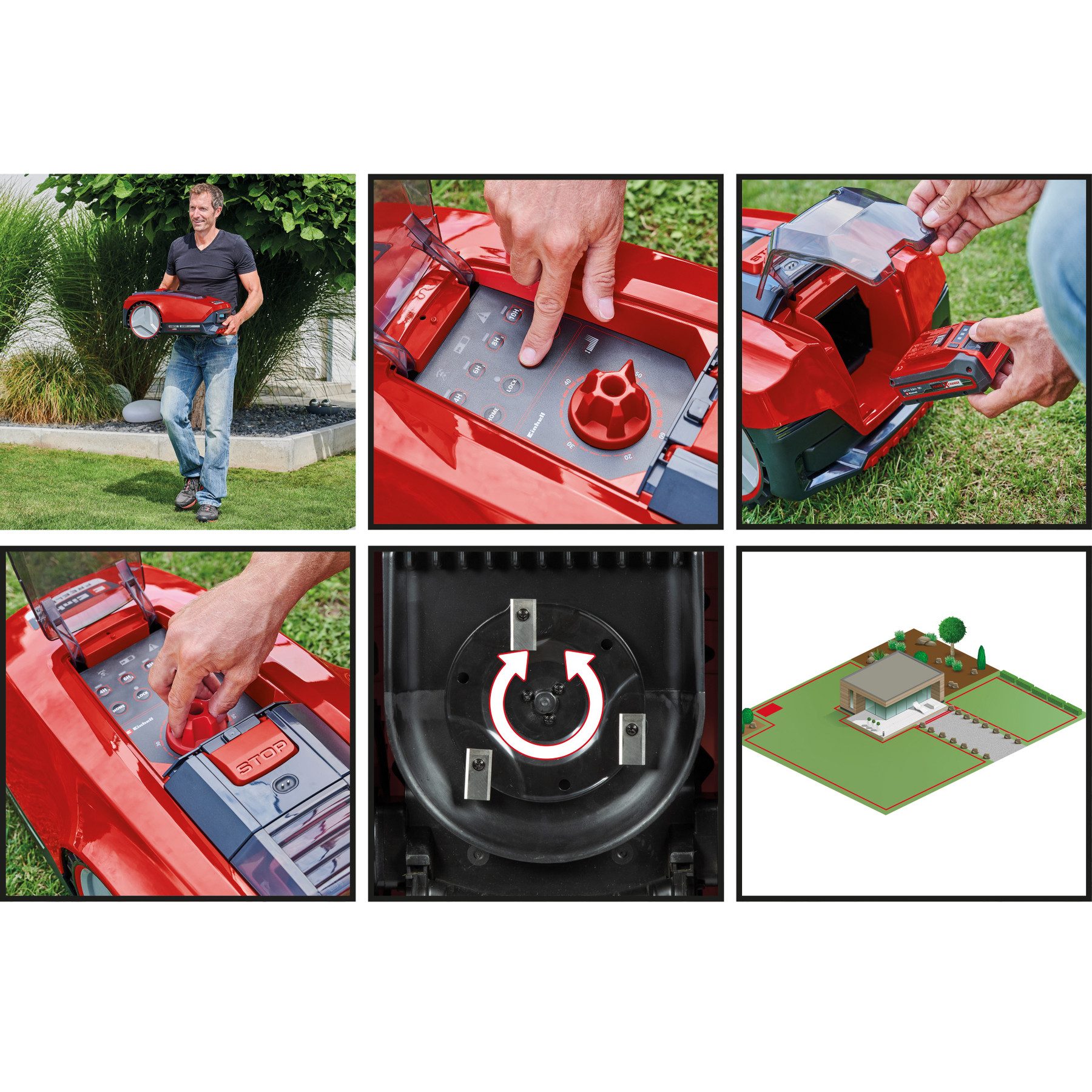 Einhell robotic lawnmower EINHELL robotic lawnmower FREELEXO 550 Kit incl. lawn trimmer