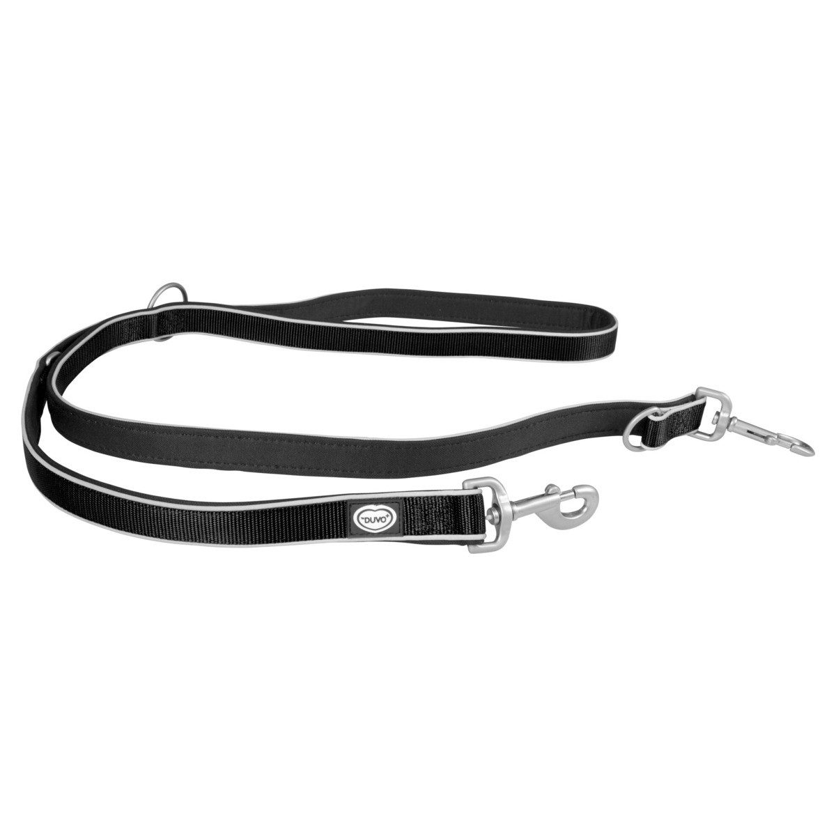 Hundeleine West Duo Leine Nylon schwarz