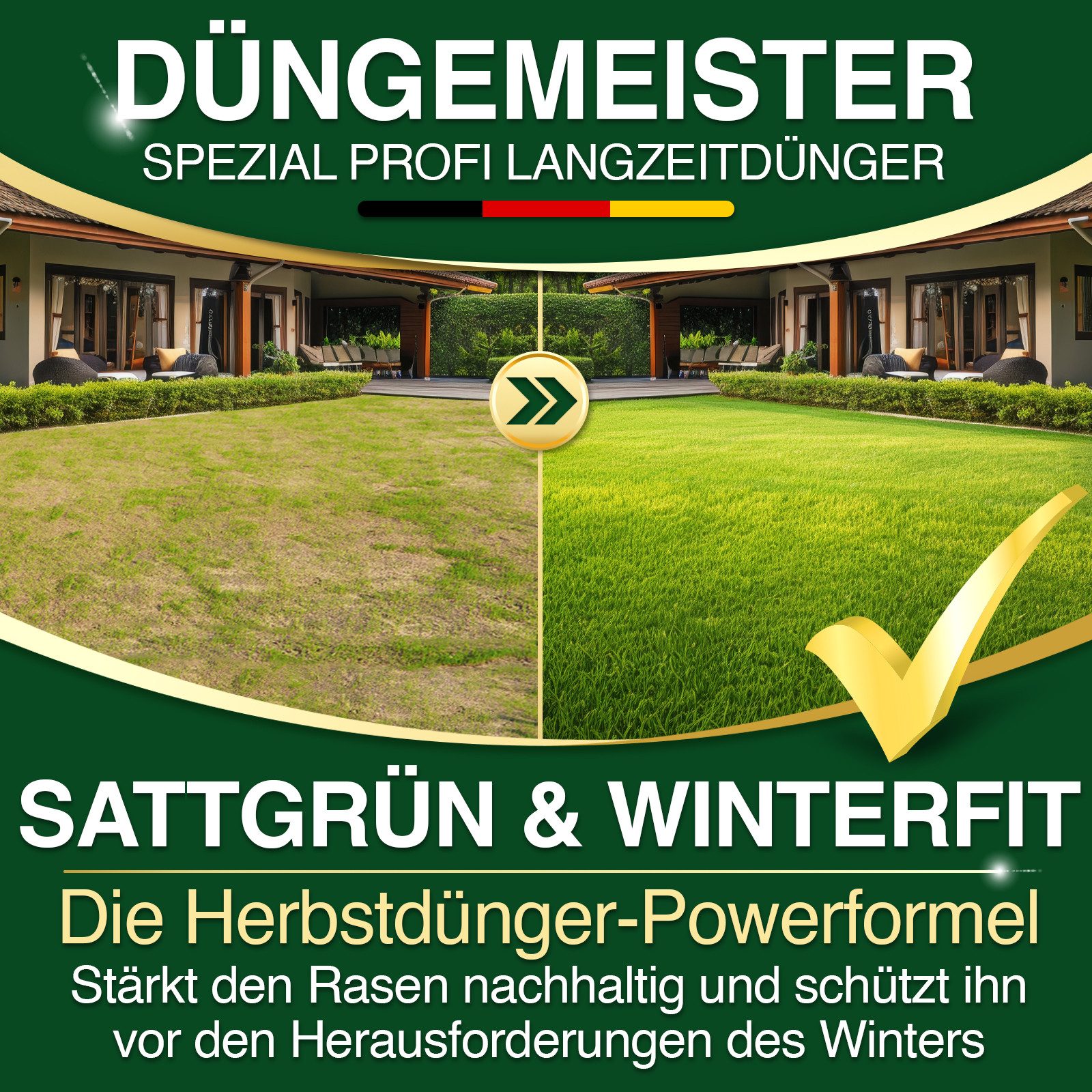 DÜNGEMEISTER Rasendünger Herbstdünger Herbst, 20 kg, Widerstandsfähigkeit g günstig online kaufen