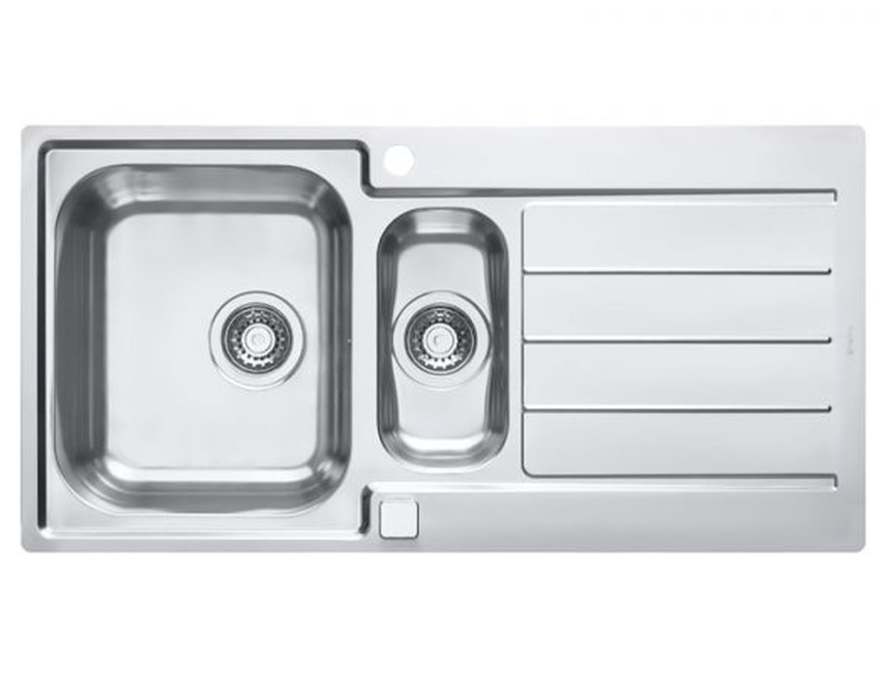 Alveus Küchenspüle Küchenspüle 98x50cm Edelstahl Einbauspüle Line maxim 10 Schrank 60 cm, Rechteckig, 50/98 cm, (1 St)