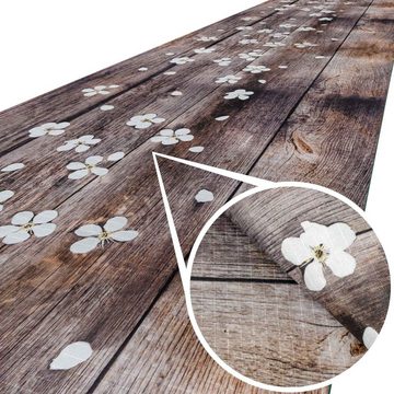 Küchenläufer Läufer Küchenläufer Flurläufer Teppichläufer Textil SPRINTY Holz Blume, ANRO, Rechteckig, Höhe: 3 mm, Textil
