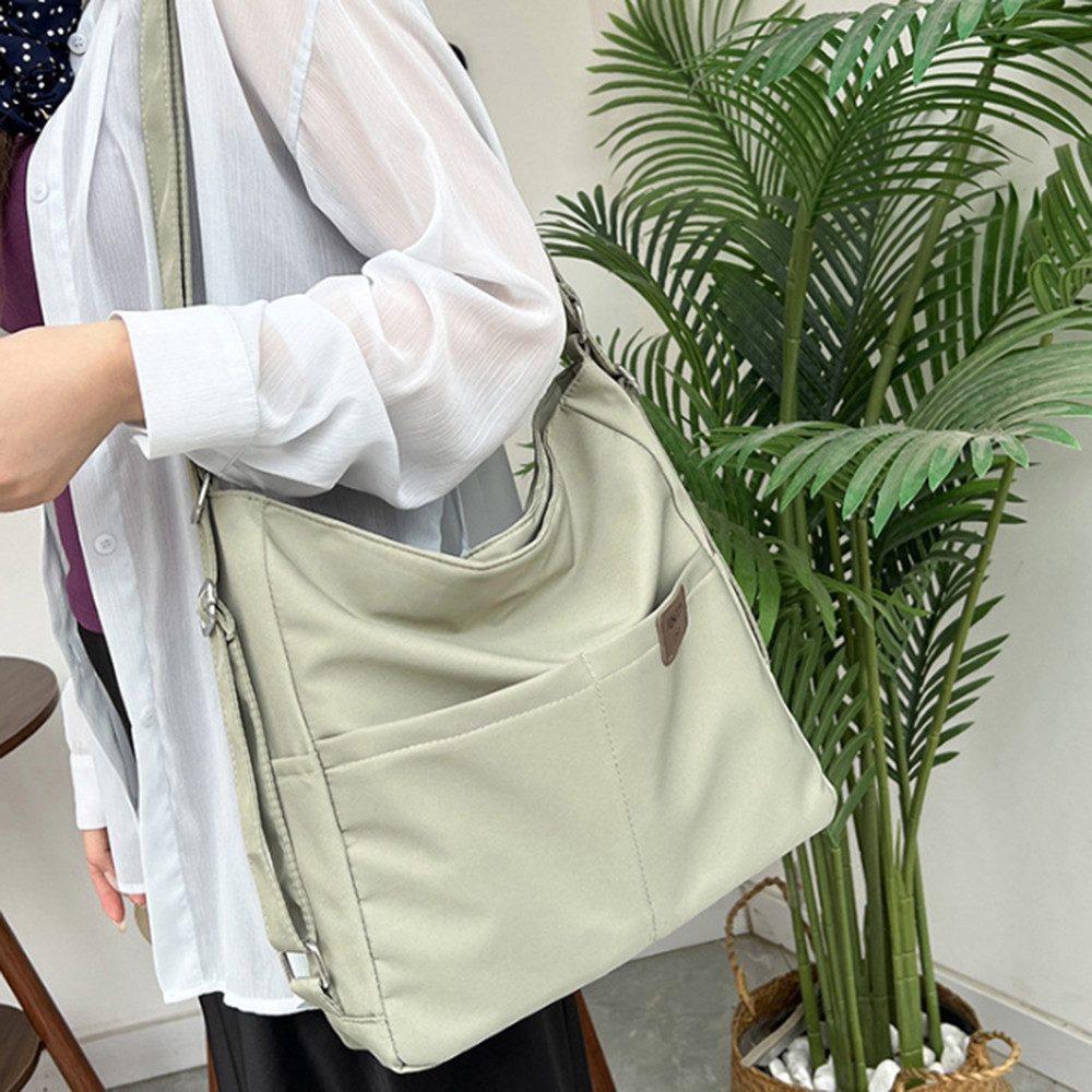 Zaewry Schultertasche Rucksack Tasche 3 in 1 Damen, Wasserdichte Nylon-Schultertasche (Kann als Rucksack, Umhängetasche oder Schultertasche getragen werden), Ge – Bild 4 von 5