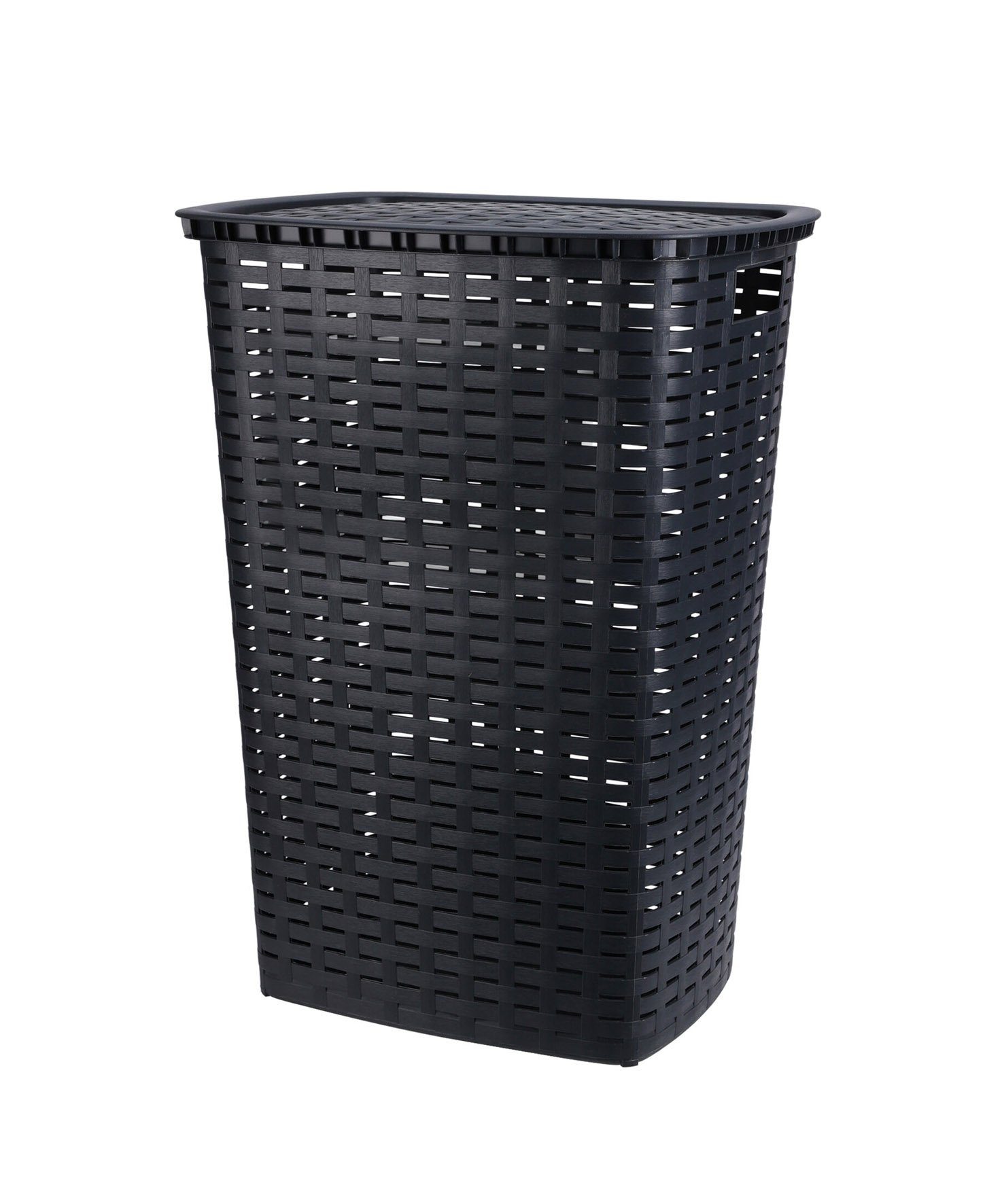 Spetebo Wäschetruhe Kunststoff Wäschekorb Rattan Optik günstig online kaufen