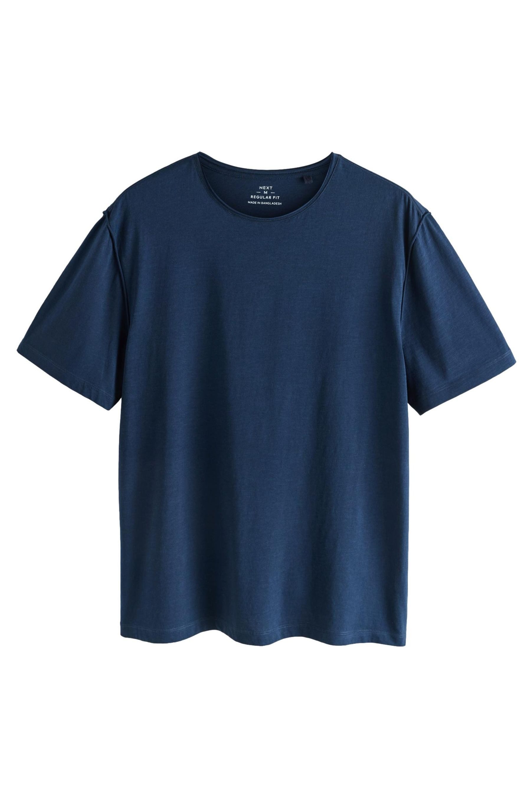Next T-Shirt Leichtes, unversäumtes T-Shirt aus Flammgarn (1-tlg)