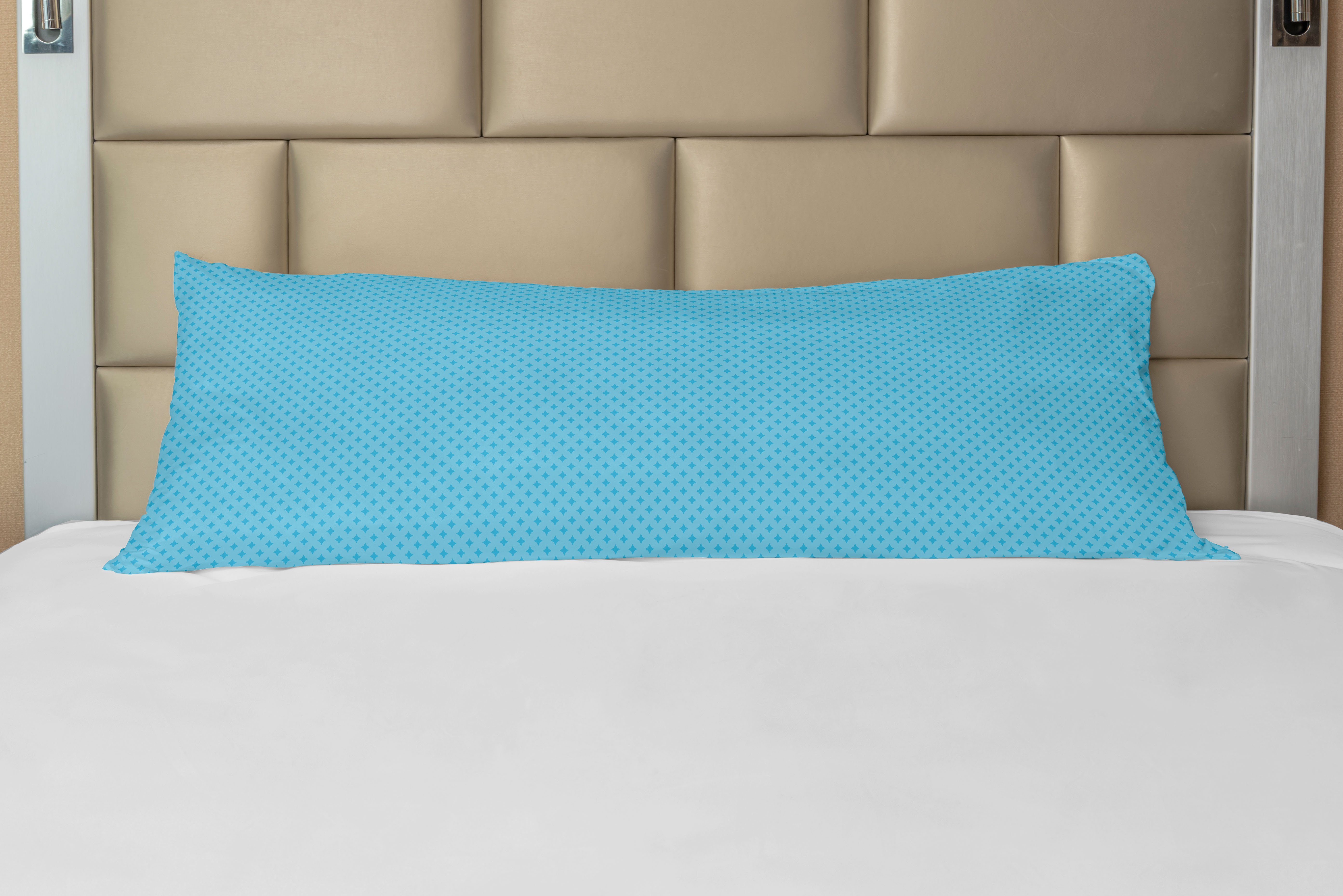 Seitenschläferkissenbezug Rhythmische Abakuhaus, Deko-Akzent Abstrakt Entwurf Langer zweifarbige Kissenbezug,