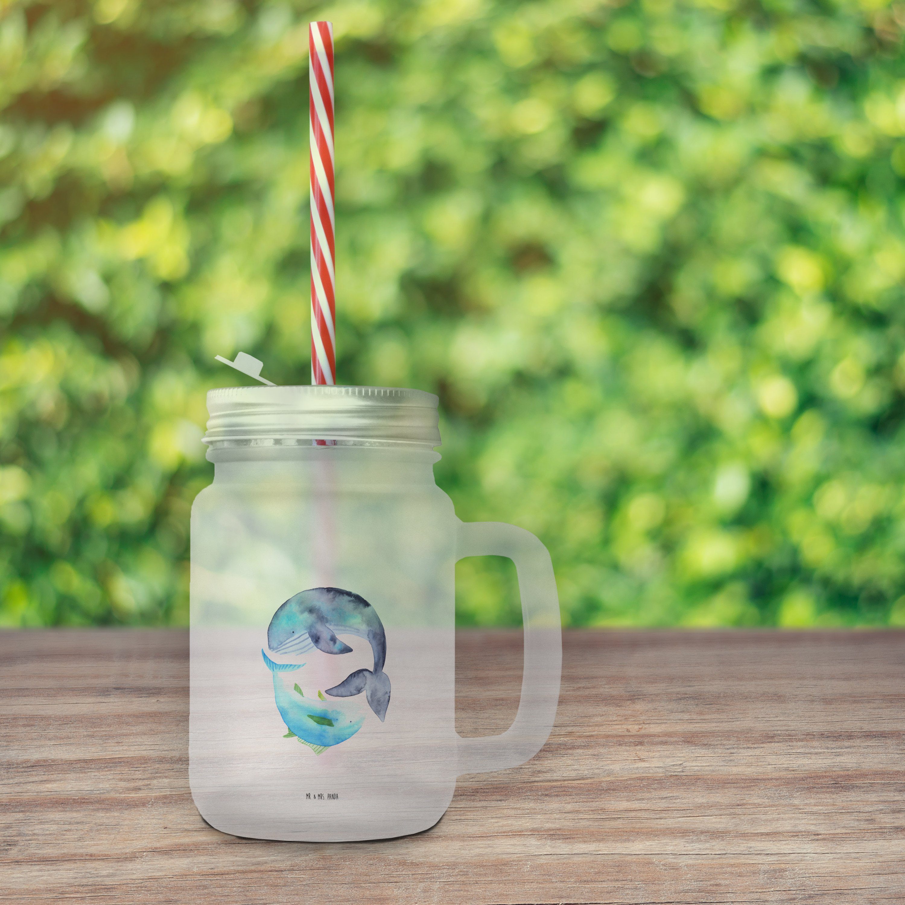 Trink, Glas Mrs. - Glas Transparent Geschenk, Thunfisch Jar, & Mr. Mason Wahl, - & Walfisch Panda Premium