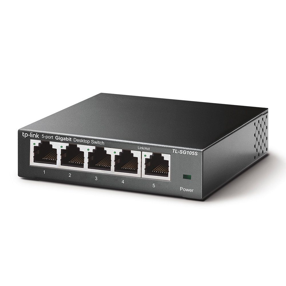 TP-Link TL-SG105S 5-Port Gigabit Desktop Switch Reichweitenverstärker