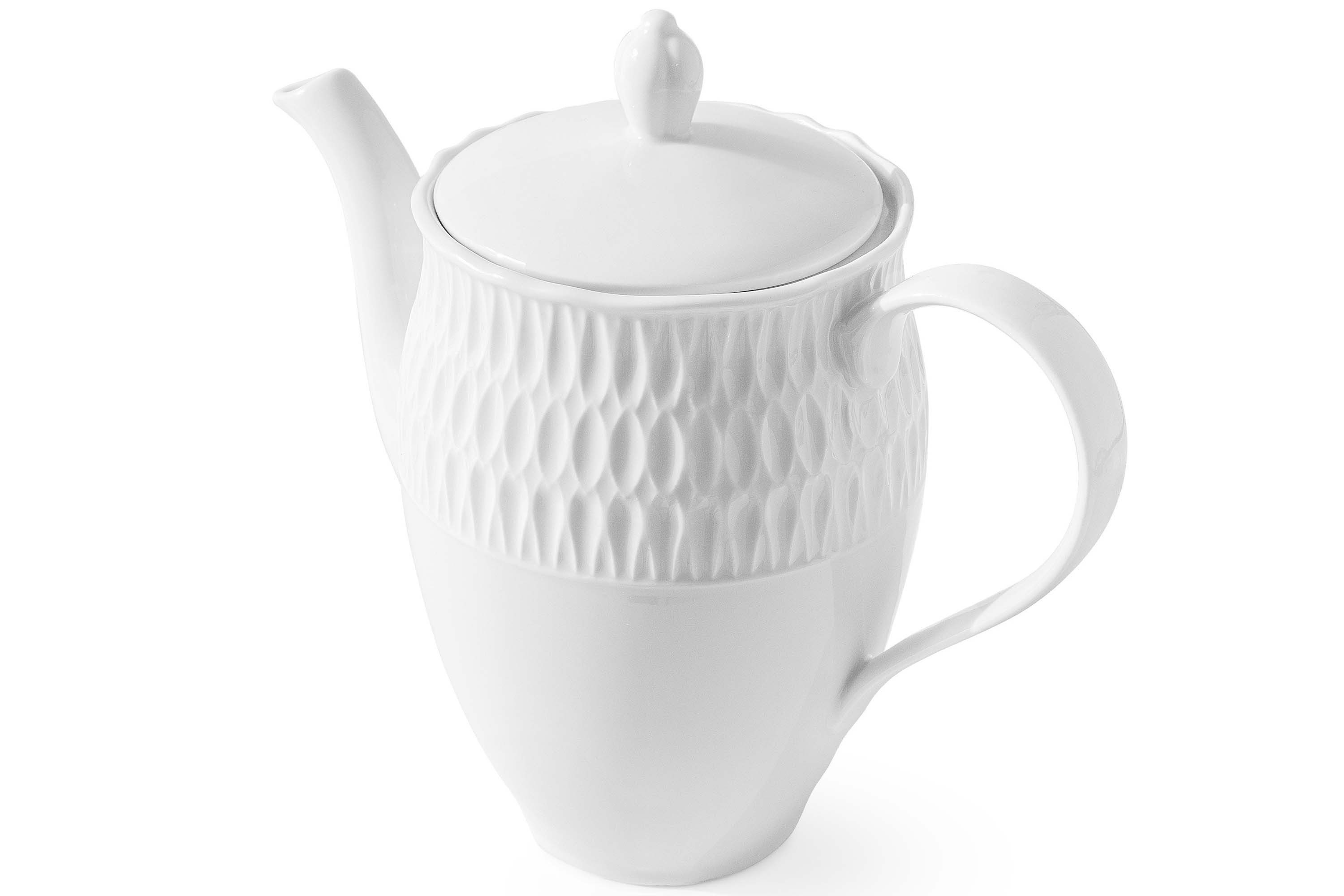 KONSIMO® Teekanne CMIELOW SOFIA Kannen, Kaffeekanne, Porzellankanne, 1600 l, Hochwertiges Premium-Porzellan, mit Deckel, zeitloses Design