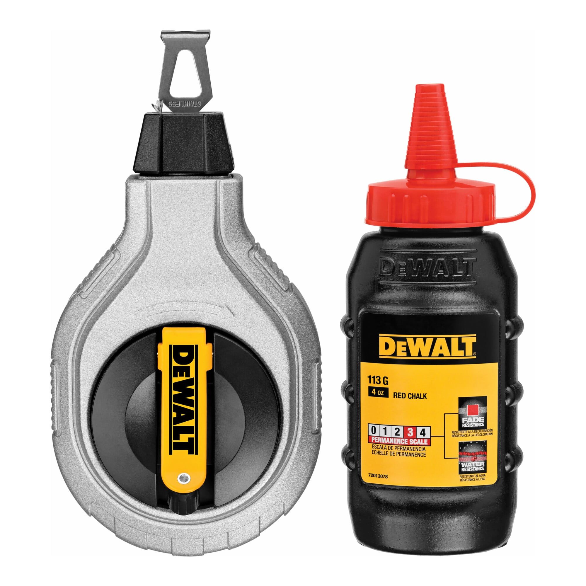 DeWalt Reißnadel DEWALT Schlagschnur-Set 30m mit roter Kreide DWHT47408-0