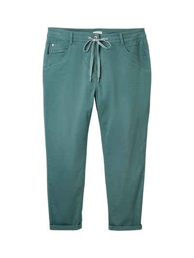 TOM TAILOR PLUS Jogger Pants im 5-Pocket-Stil mit Stretch und Bindeband