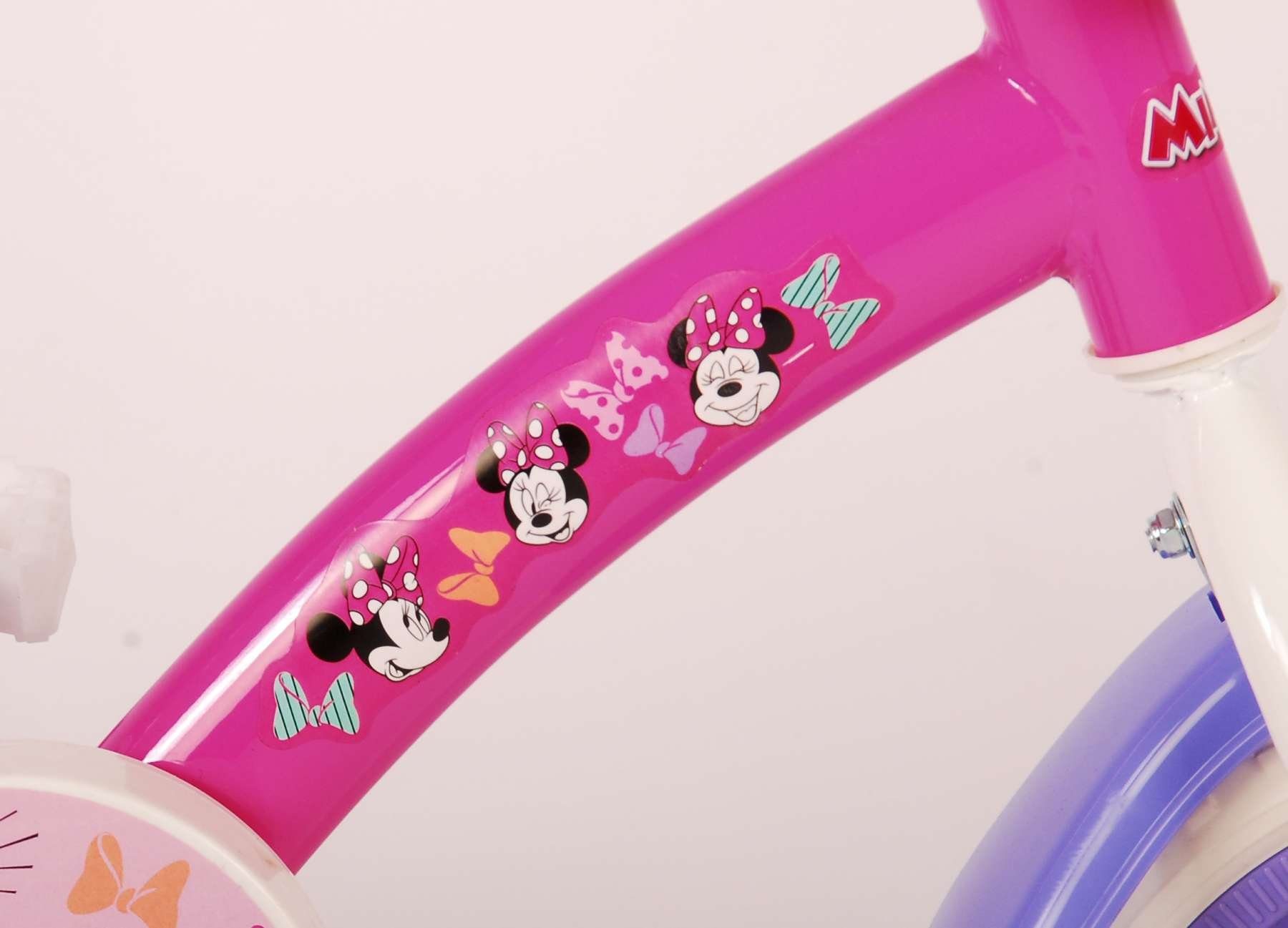 Disney Kinderfahrrad Jahre, - 4 Minnie / 2 EVA Gang, 10 - Cutest fester Weiß Reifen Ever Pink Lila, 1 35 Gang, Mädchen - - Zoll bis kg, 
