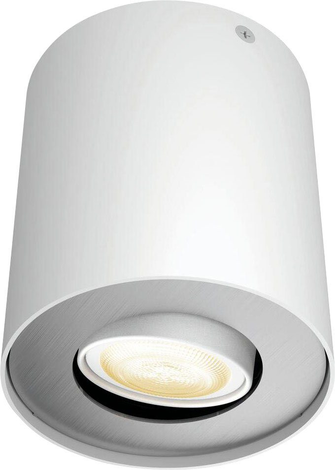 Philips Hue LED Flutlichtstrahler wechselbar, Pillar, Warmweiß Leuchtmittel Dimmfunktion