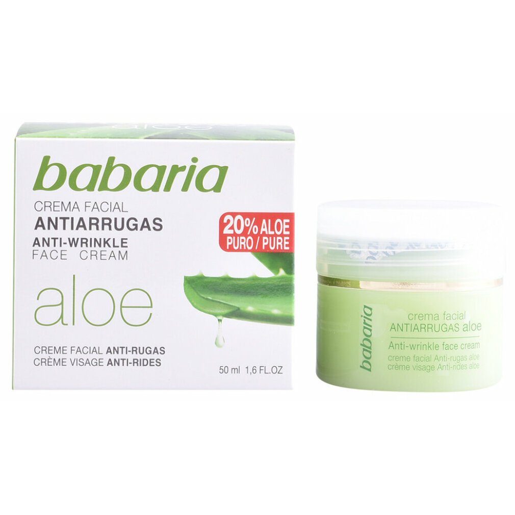 babaria Tagescreme Natural Anti Wrinkle Face Cream Aloe Vera 50ml