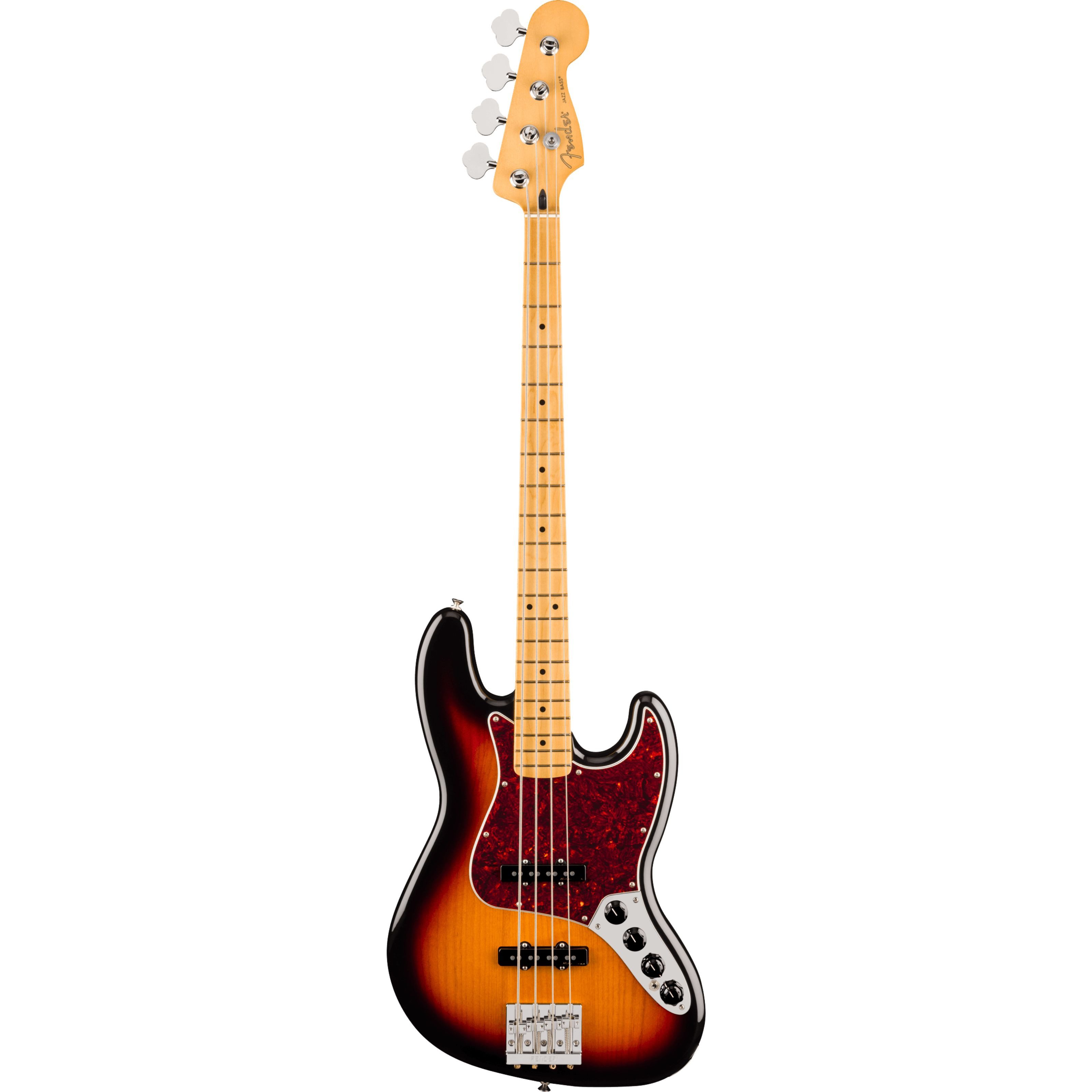 Fender E-Bass, E-Bässe, 4-Saiter E-Bässe, Player II Modified Jazz Bass MN 3-Tone Sunburst - E-Bass