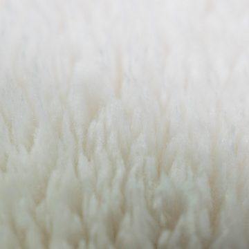 Hochflor-Teppich Schlafzimmerteppich Rutschfest – abgerundete Ecken – creme, Teppich-Traum, rechteckig, Höhe: 16 mm