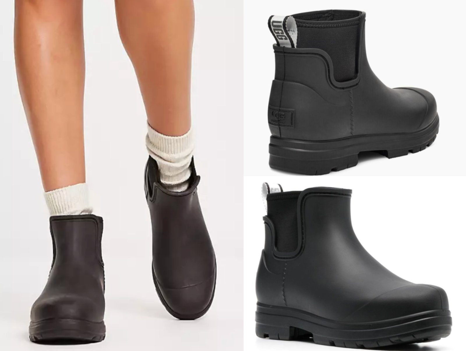 UGG UGG Droplet Ankle Rain-Boots Shoes Rubber Clogs Slip-On Schuhe Regenst Sneakerboots