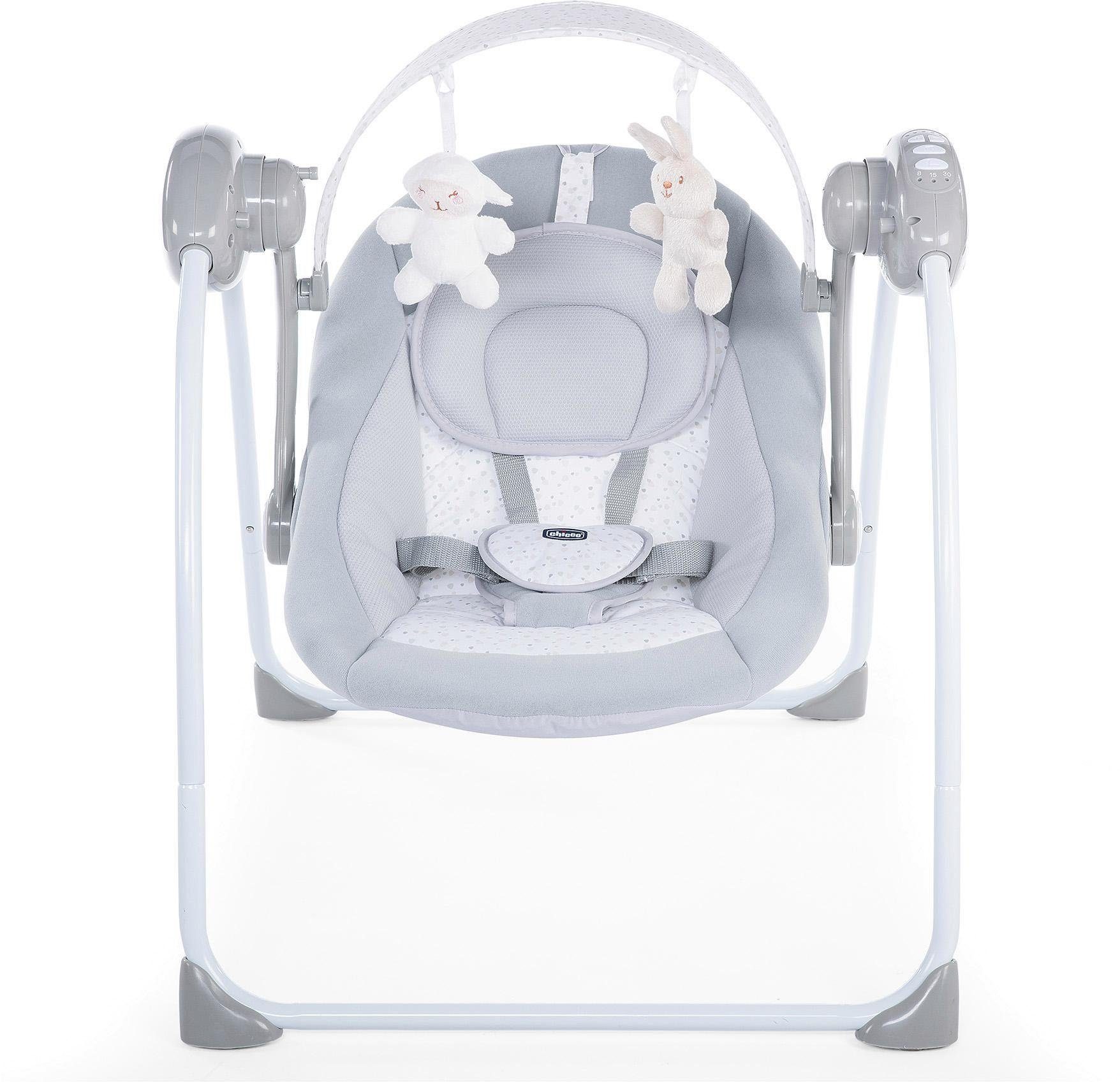 Relax Chicco elektrisch Play, & Cool Grey, Babyschaukel