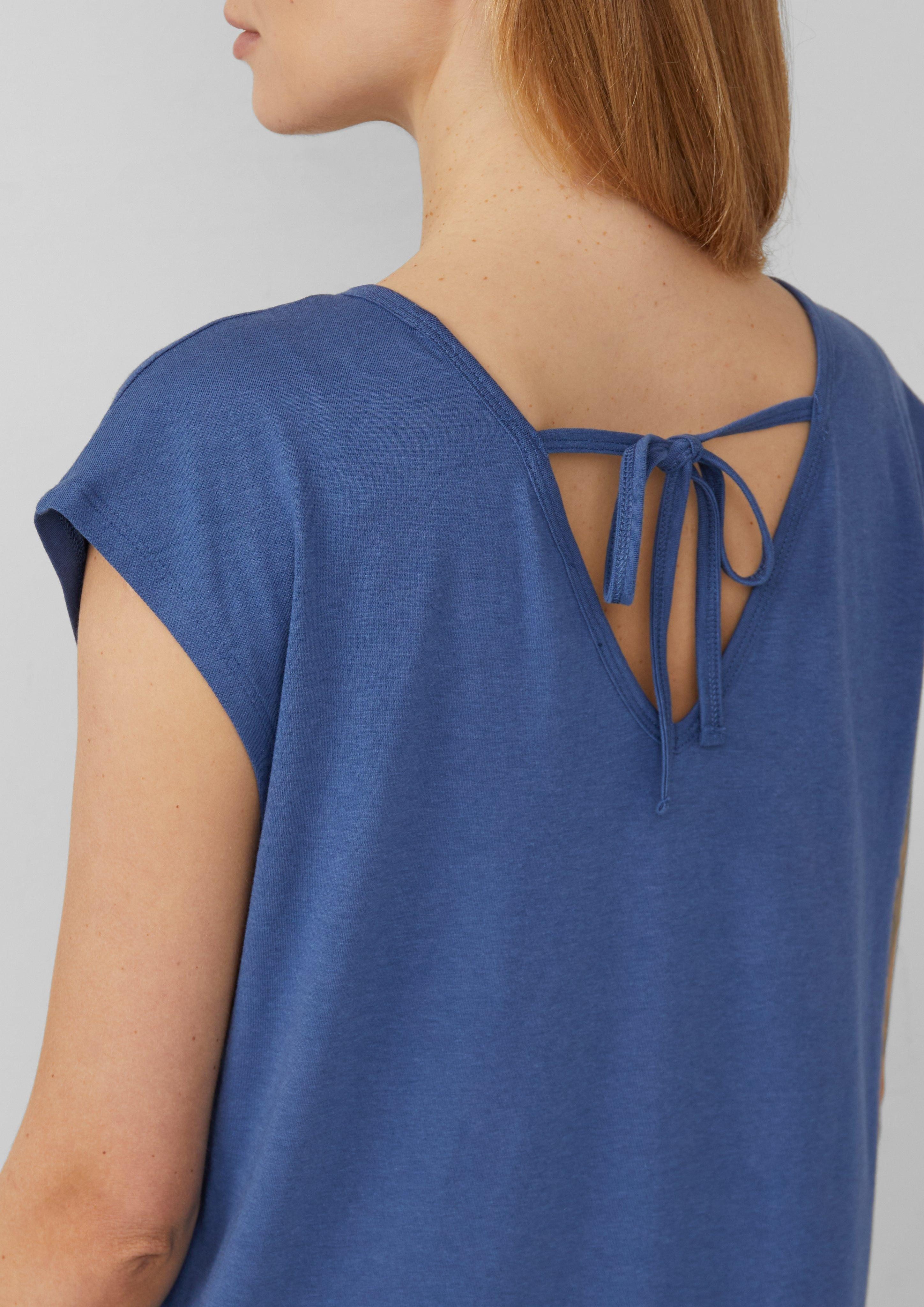 s.Oliver Shirttop T-Shirt mit V-Ausschnitt und günstig online kaufen