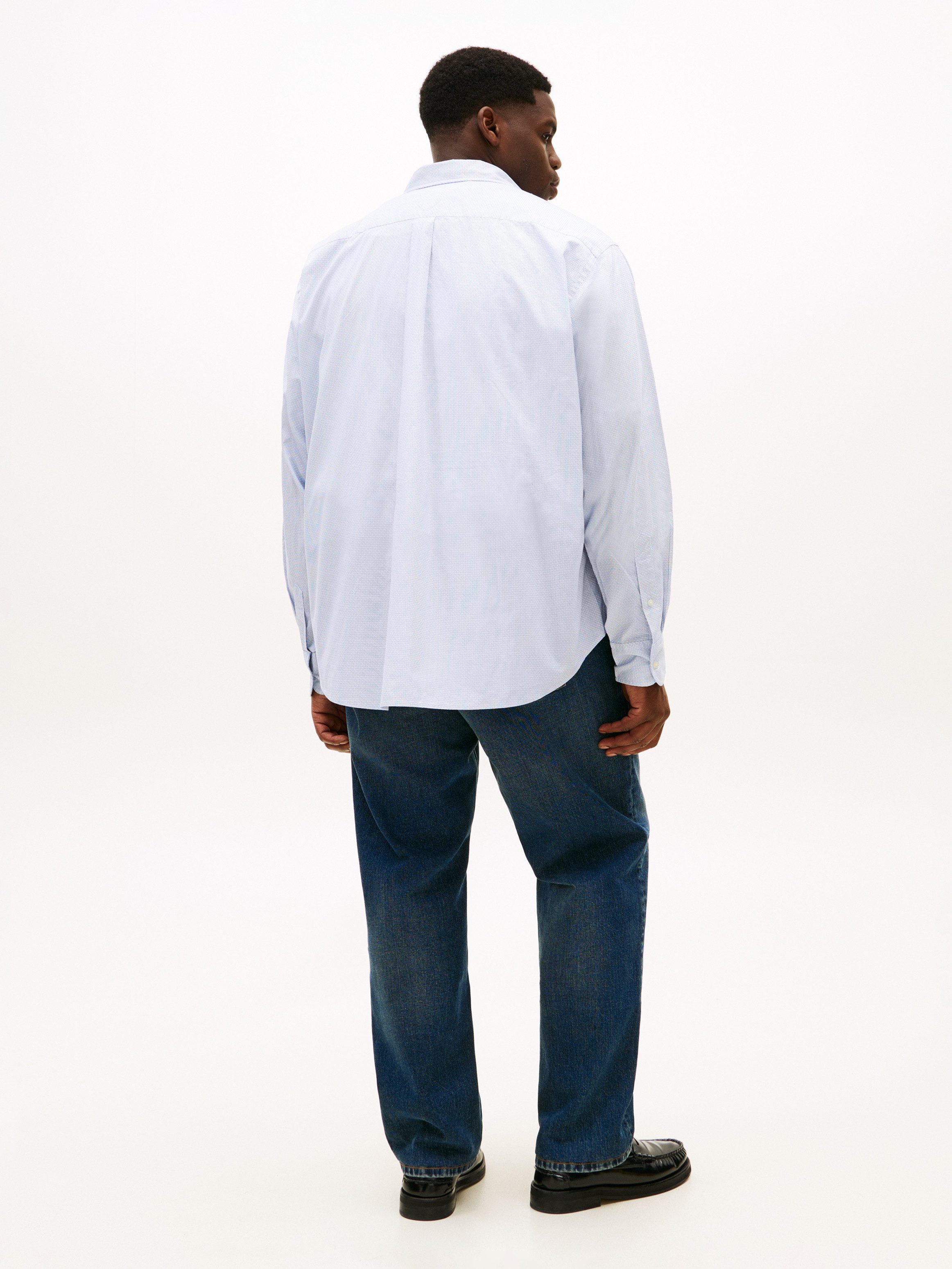 Tommy Hilfiger Big & Tall Langarmhemd BT - FLEX POP FAKESOLID regular fit, Button-down-Kragen, Große Größen – Bild 5 von 5