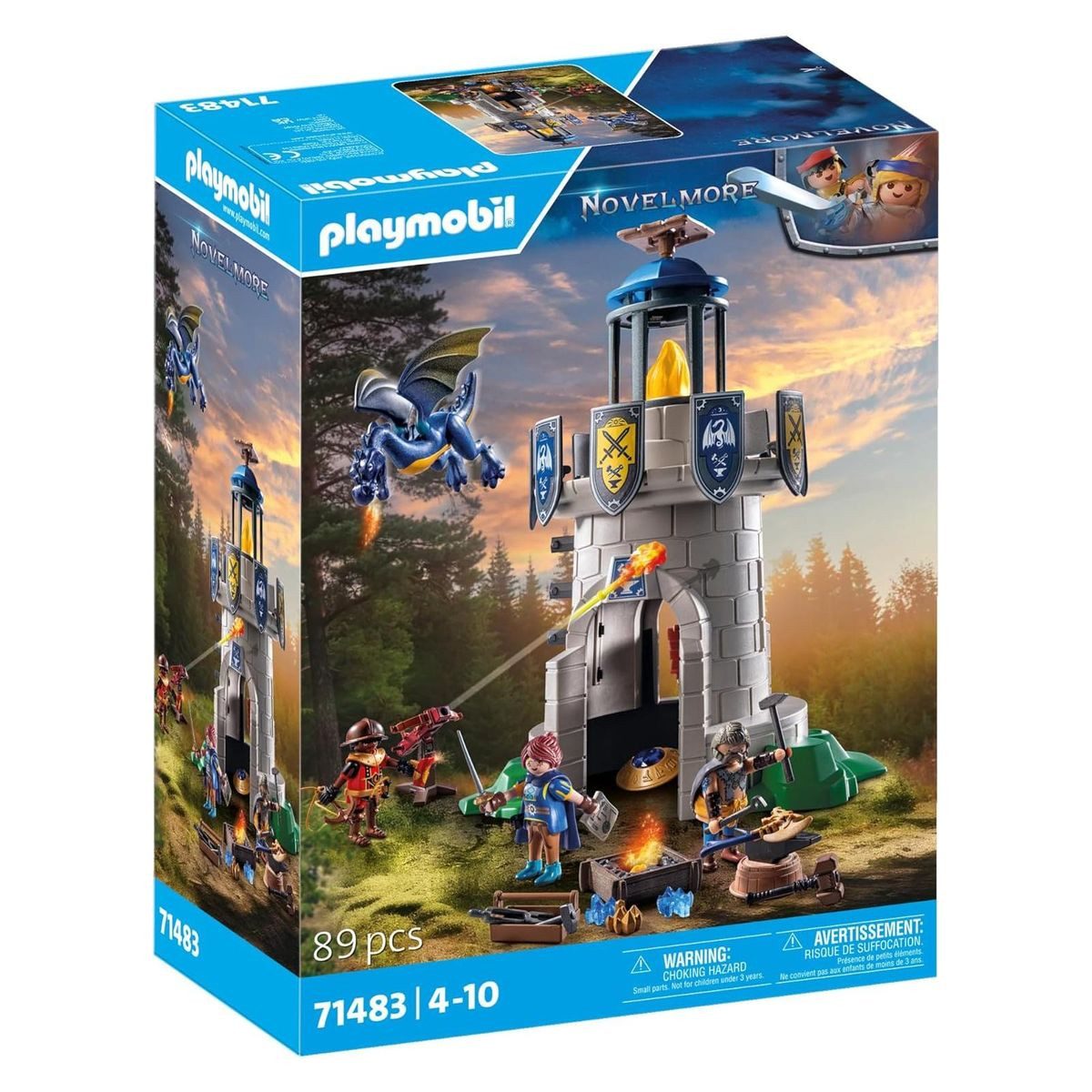 Playmobil® Spielwelt PLAYMOBIL® 71483 - Novelmore - Ritterturm mit Schmied und Drache
