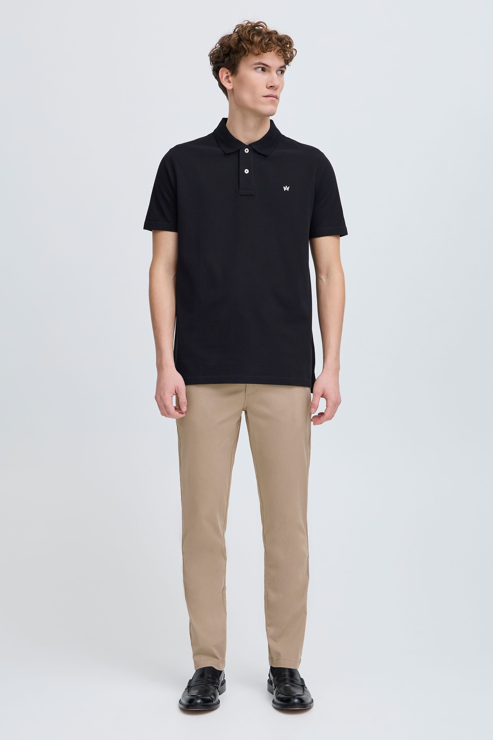 Kronstadt Chinohose KSSiero Stoffhose mit elastischem Bund und Kordeln - Tapered Fit