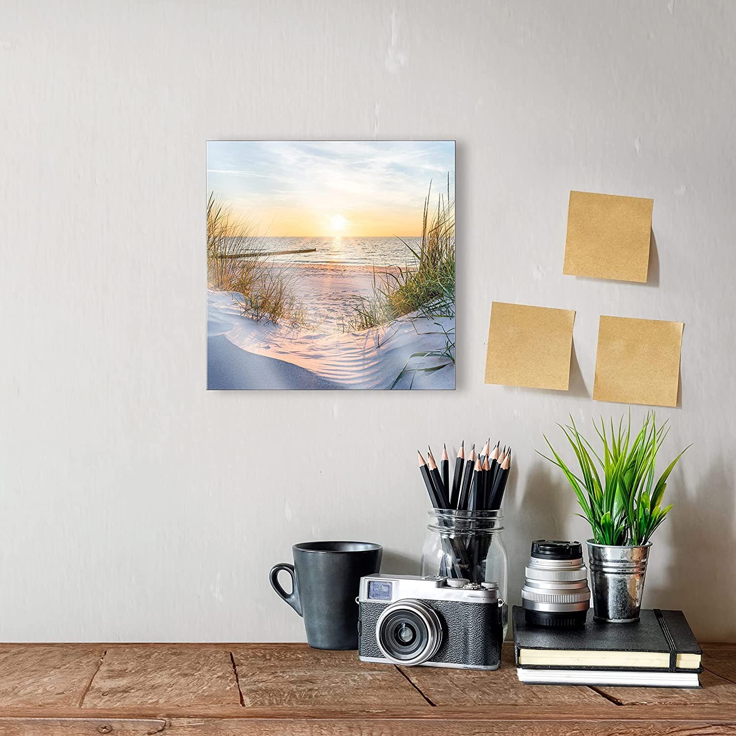 Wallarena Glasbild Strand Meer Ostsee Modern Glasbilder Wohnzimmer Schlafzi günstig online kaufen