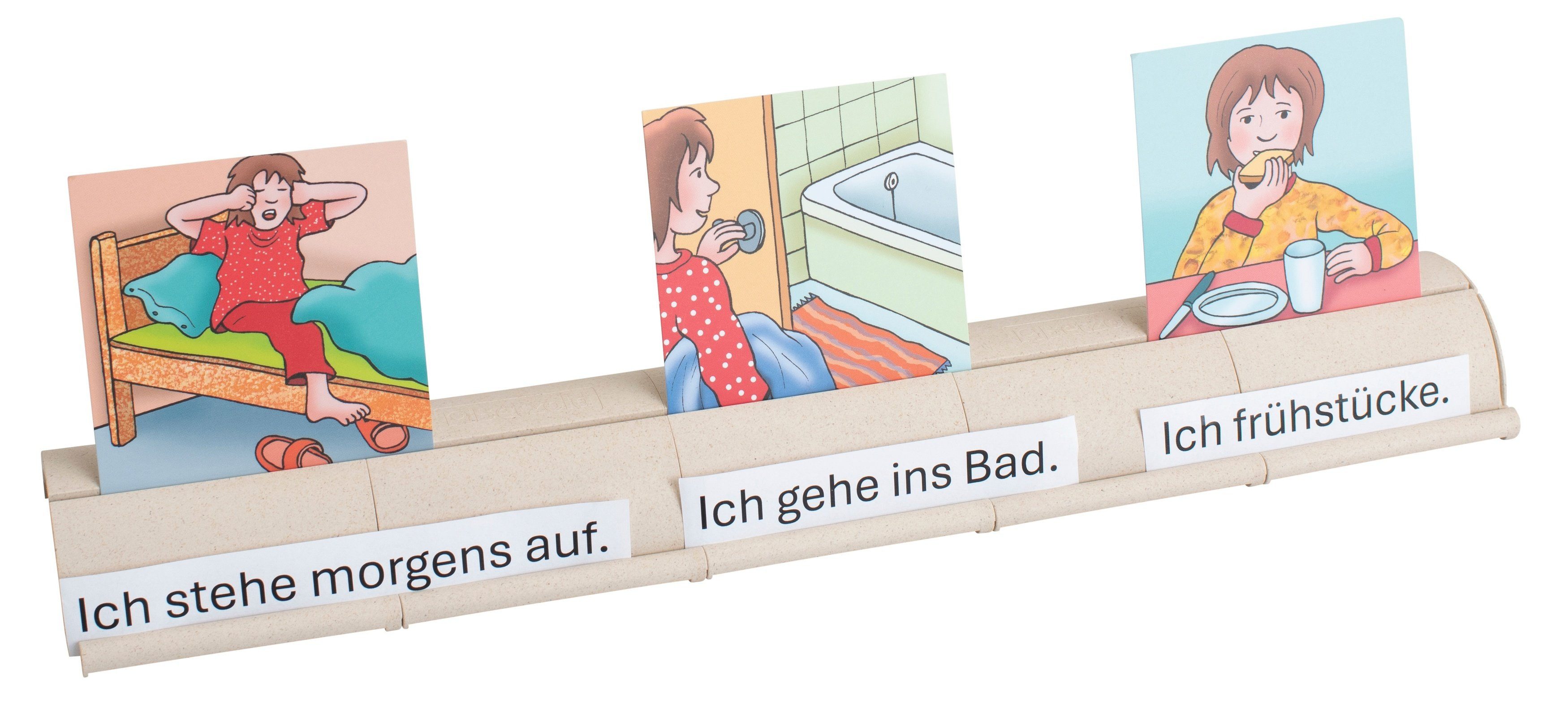 Betzold Bilderleiste Kombi-Setzleiste aus treeNside Material - 5 Stück Kartenhalter beige