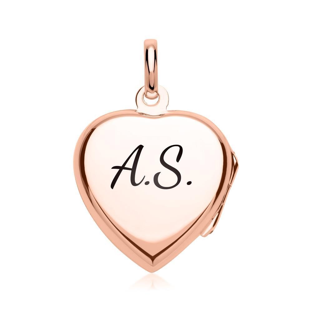 Unique Kettenanhänger Herz-Medaillon mi...