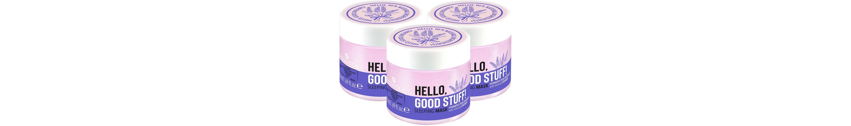 Essence Gesichtsmaske »HELLO, GOOD STUFF! SLEEPING MASK« Set, 3tlg