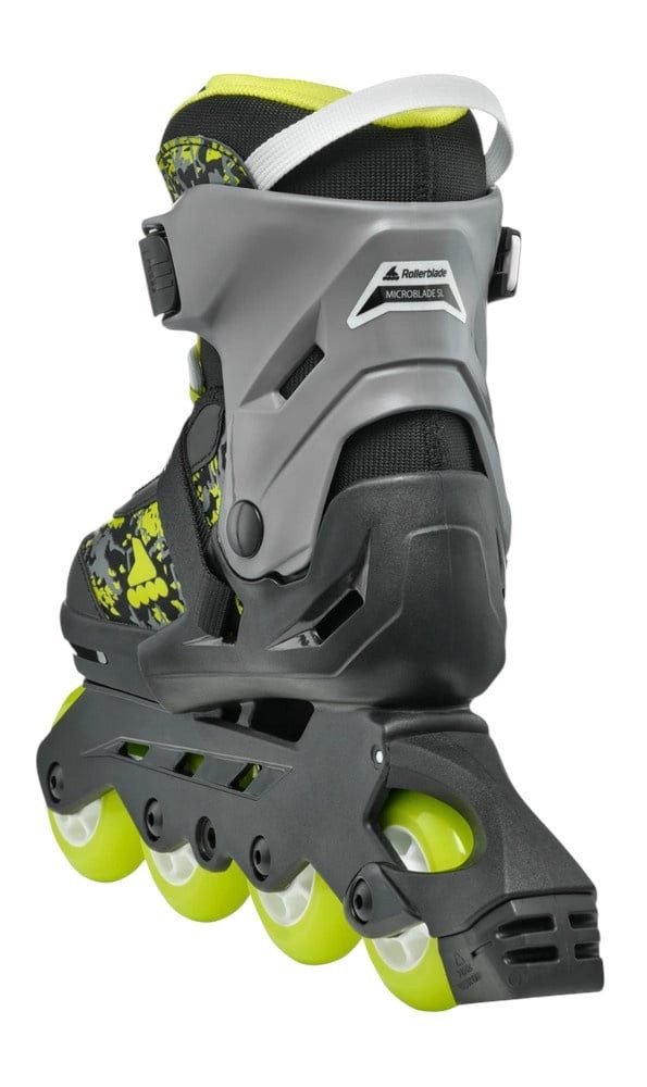 ROLLERBLADE Inlineskates Microblade SL (Rollen: 72mm/80A, Kugellager: SG3) schwarz/lime Kinder